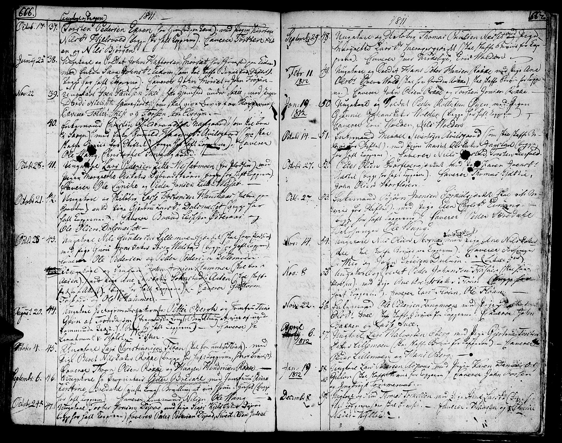 Ministerialprotokoller, klokkerbøker og fødselsregistre - Nord-Trøndelag, AV/SAT-A-1458/709/L0060: Parish register (official) no. 709A07, 1797-1815, p. 666-667