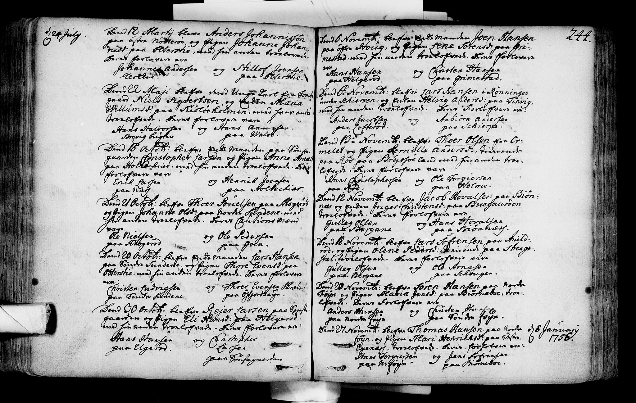 Nøtterøy kirkebøker, SAKO/A-354/F/Fa/L0002: Parish register (official) no. I 2, 1738-1790, p. 244