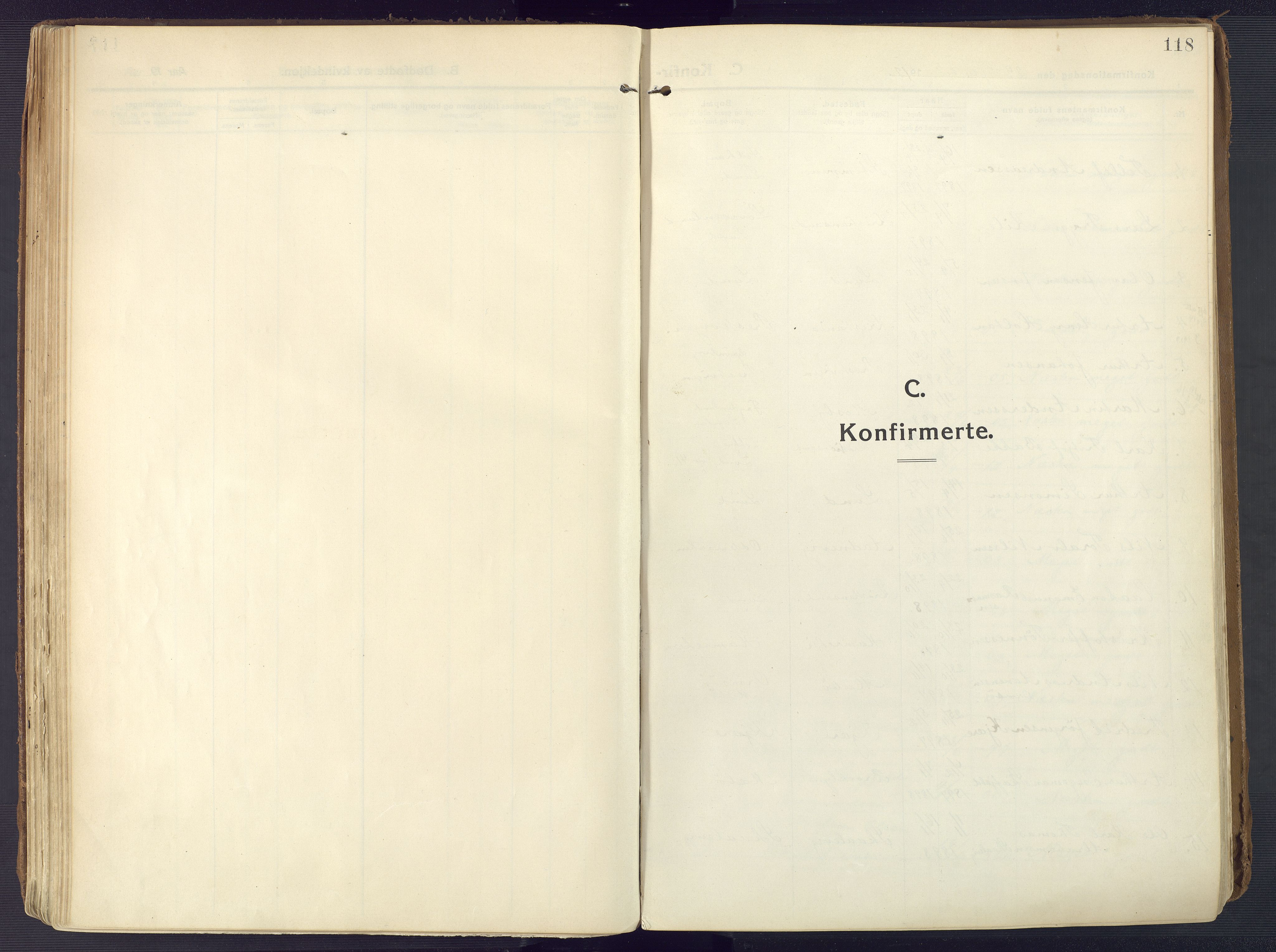 Oddernes sokneprestkontor, SAK/1111-0033/F/Fa/Faa/L0012: Parish register (official) no. A 12, 1912-1925, p. 118