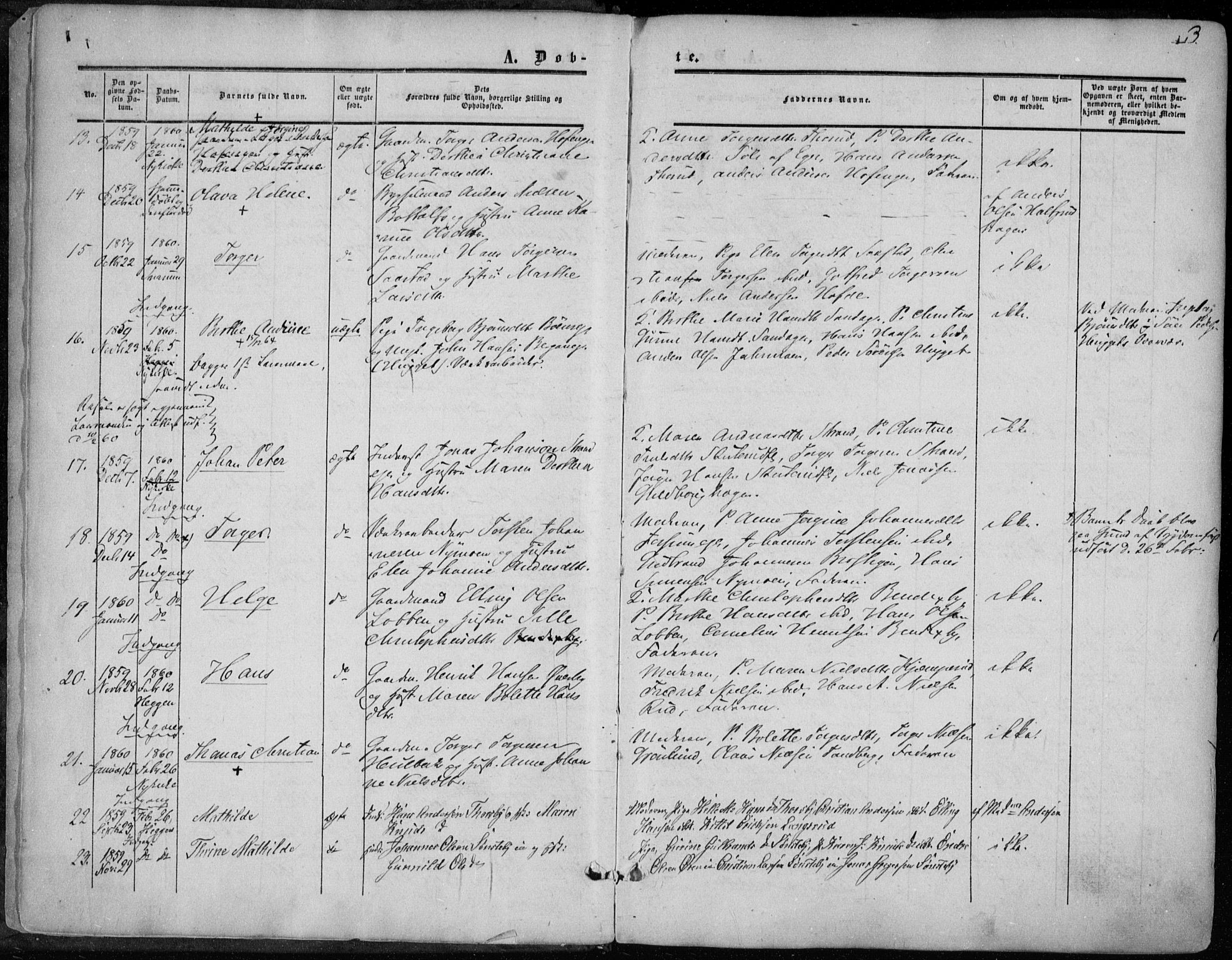 Modum kirkebøker, AV/SAKO-A-234/F/Fa/L0009: Parish register (official) no. 9, 1860-1864, p. 3