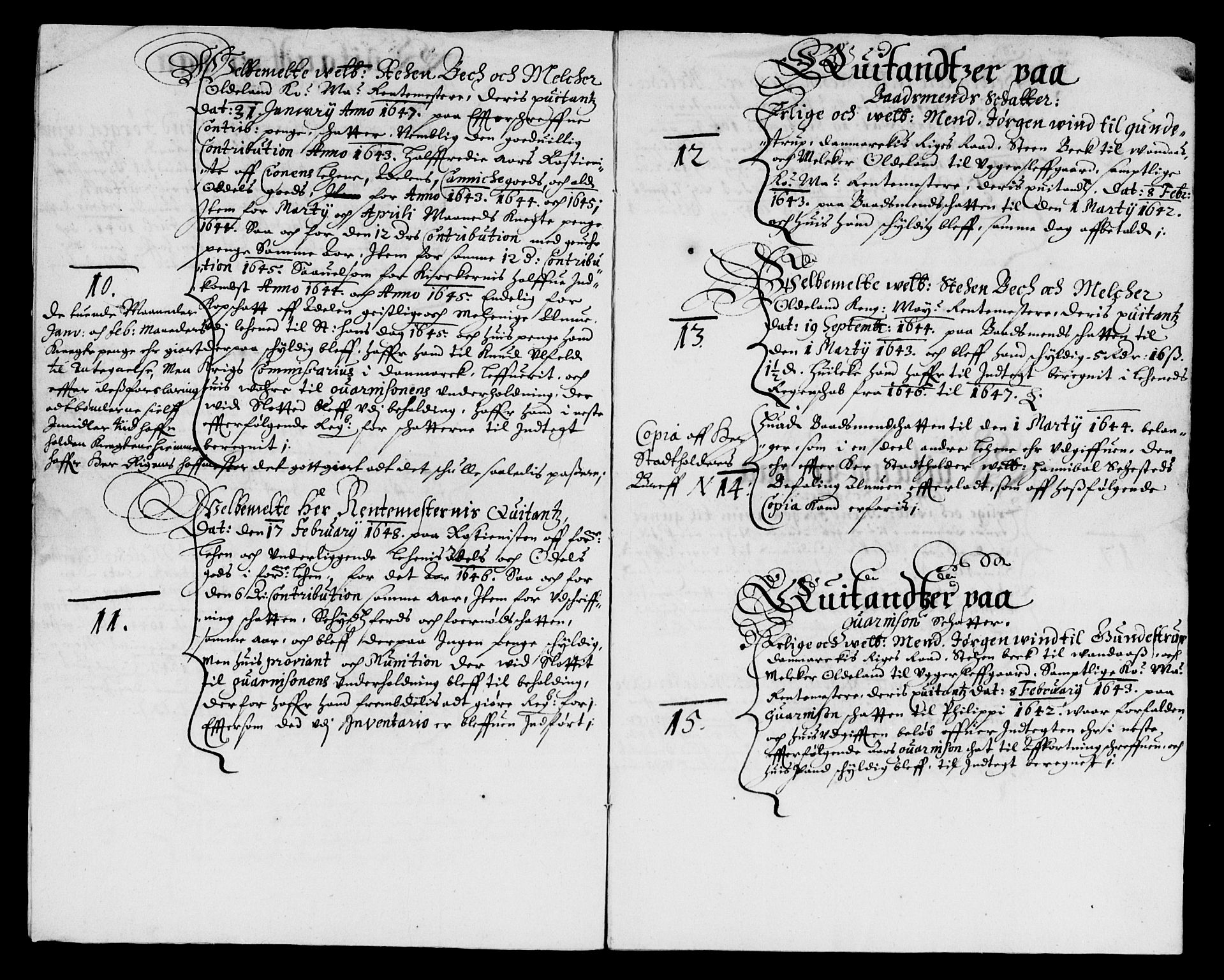 Rentekammeret inntil 1814, Reviderte regnskaper, Lensregnskaper, AV/RA-EA-5023/R/Rb/Rbt/L0108: Bergenhus len, 1641-1648