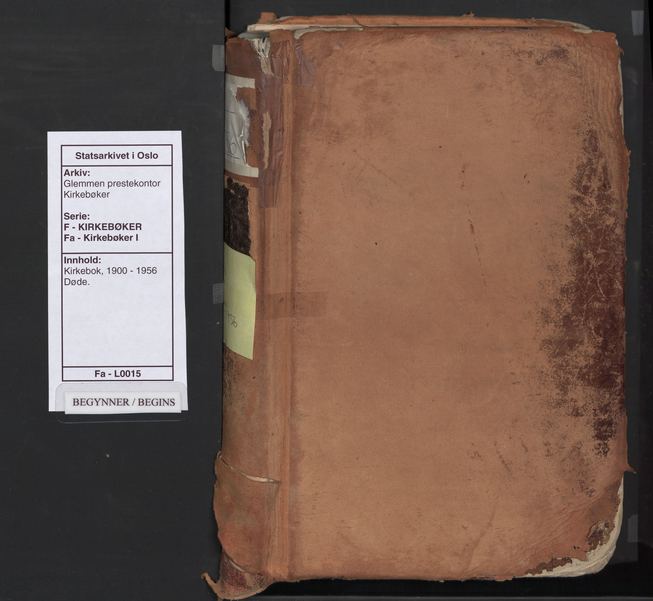 Glemmen prestekontor Kirkebøker, SAO/A-10908/F/Fa/L0015: Parish register (official) no. 15, 1900-1956
