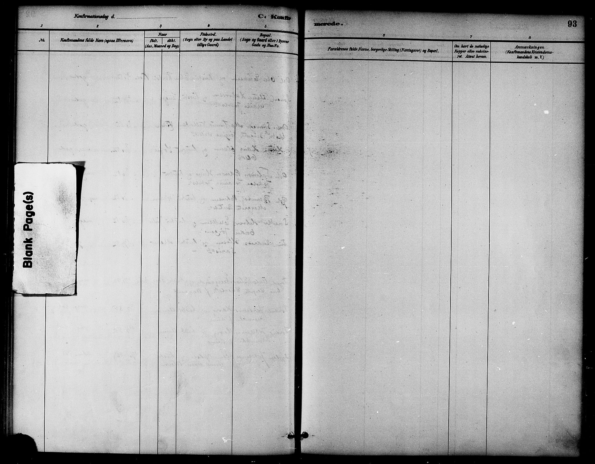 Ministerialprotokoller, klokkerbøker og fødselsregistre - Nord-Trøndelag, AV/SAT-A-1458/764/L0555: Parish register (official) no. 764A10, 1881-1896, p. 93