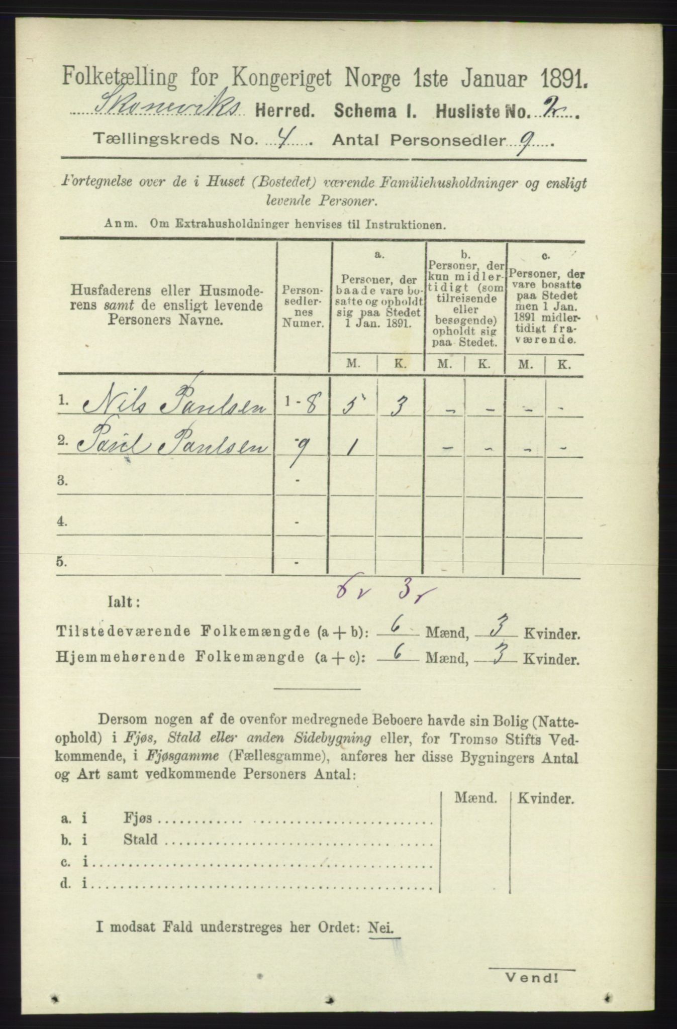 RA, 1891 census for 1212 Skånevik, 1891, p. 781