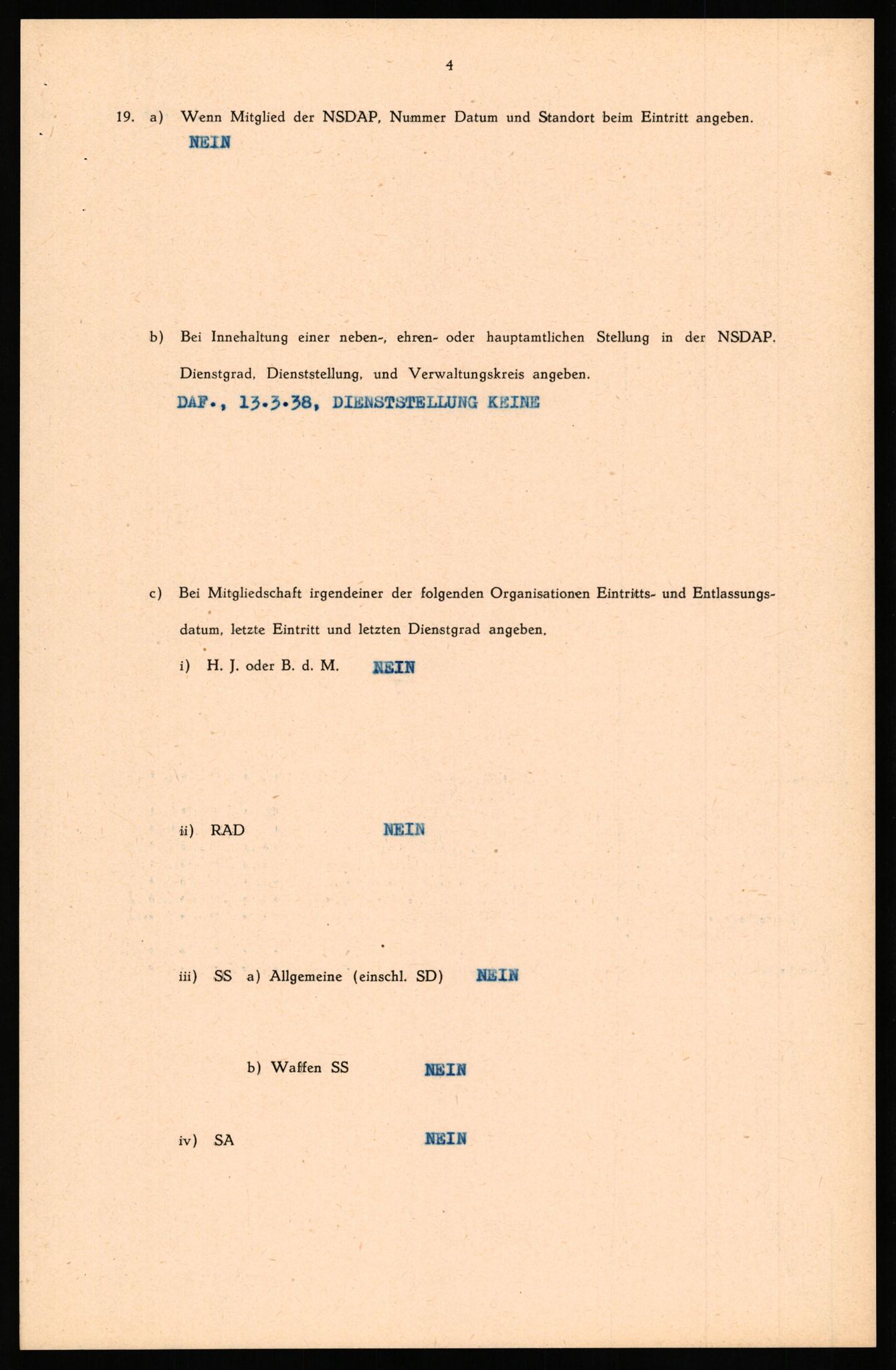 Forsvaret, Forsvarets overkommando II, AV/RA-RAFA-3915/D/Db/L0040: CI Questionaires. Tyske okkupasjonsstyrker i Norge. Østerrikere., 1945-1946, p. 178