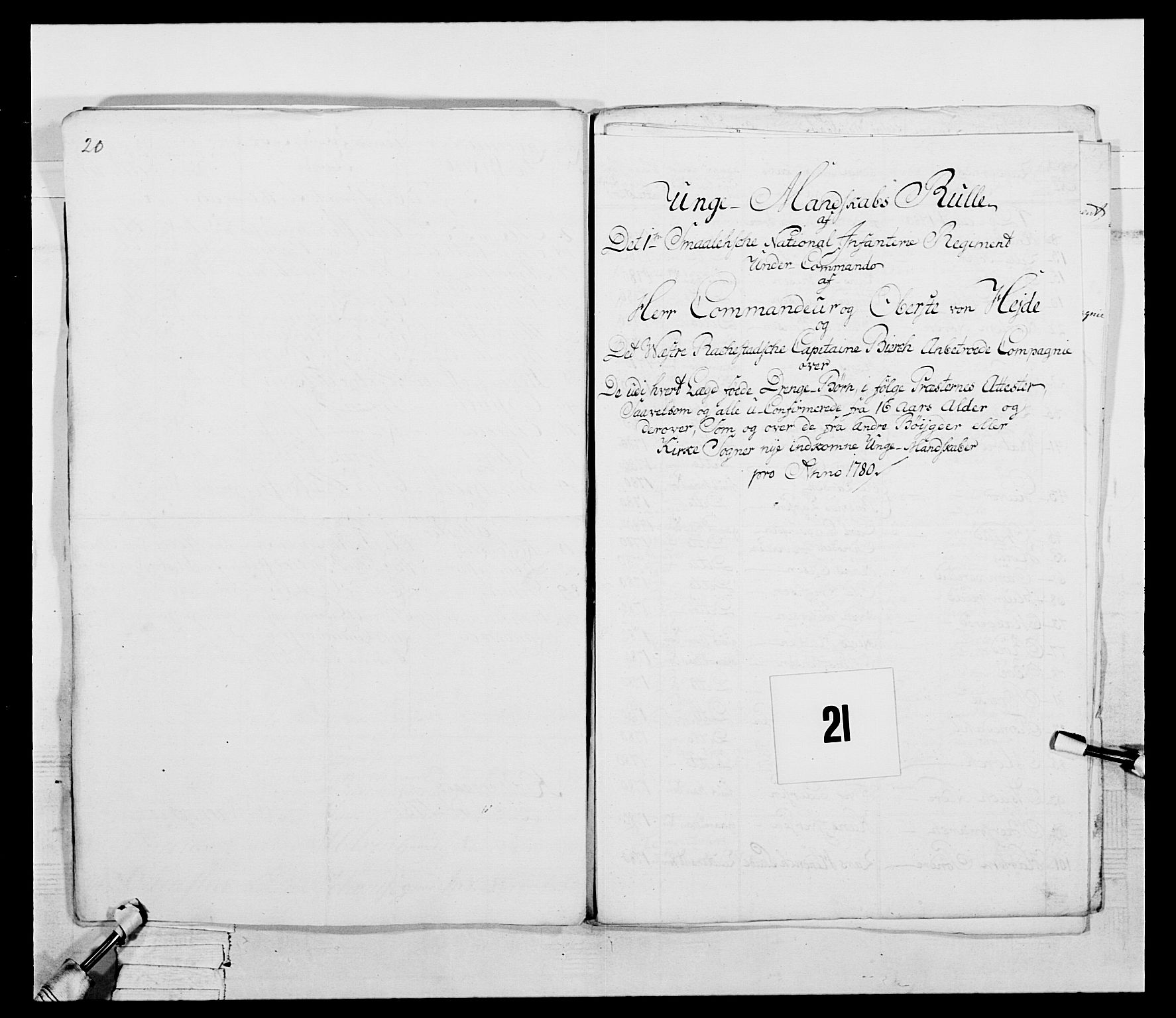 Generalitets- og kommissariatskollegiet, Det kongelige norske kommissariatskollegium, RA/EA-5420/E/Eh/L0052: 1. Smålenske nasjonale infanteriregiment, 1774-1789, p. 154