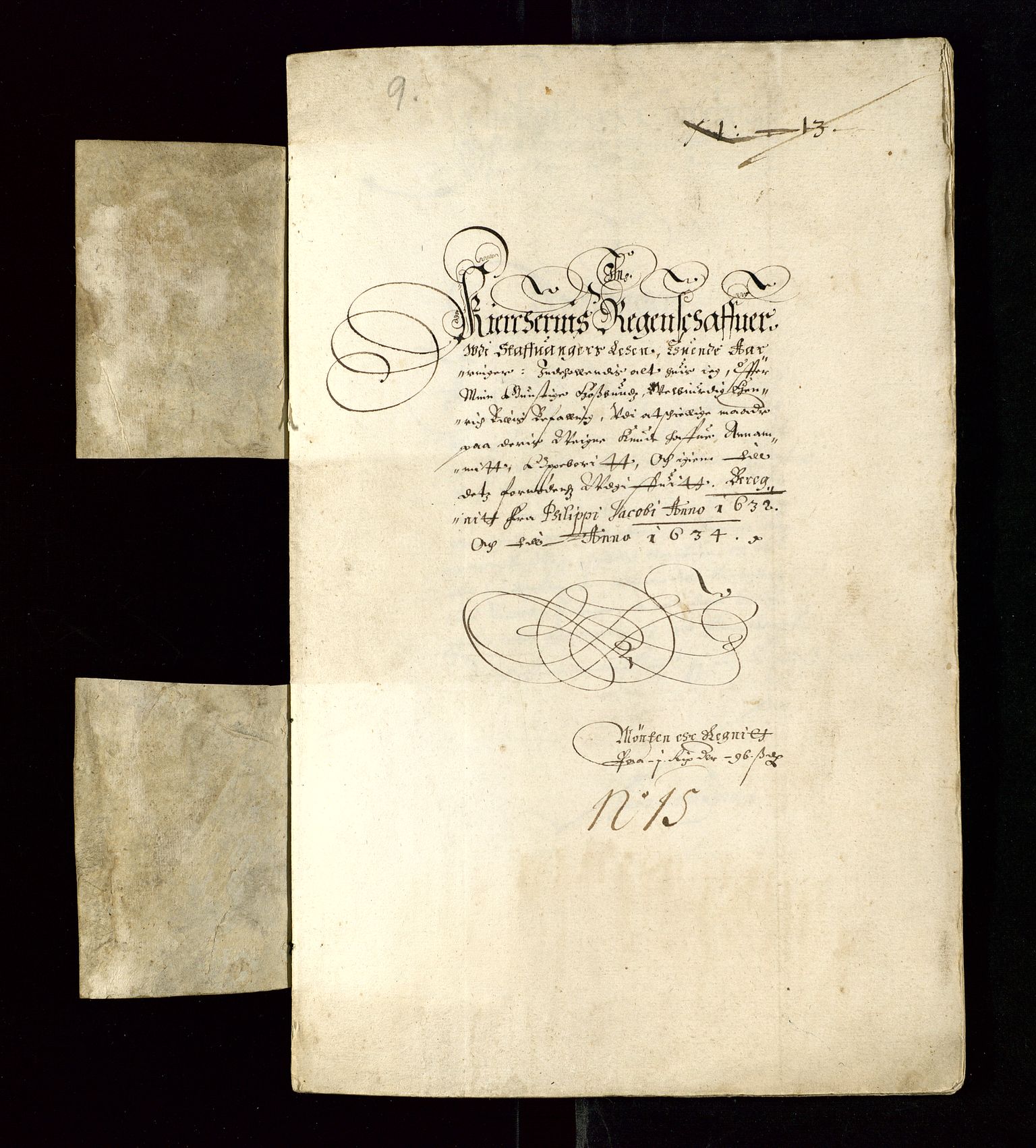 Stavanger len, AV/SAST-A-101870/Ob/L0019: Kirkeregnskaper, 1632-1641, p. 3