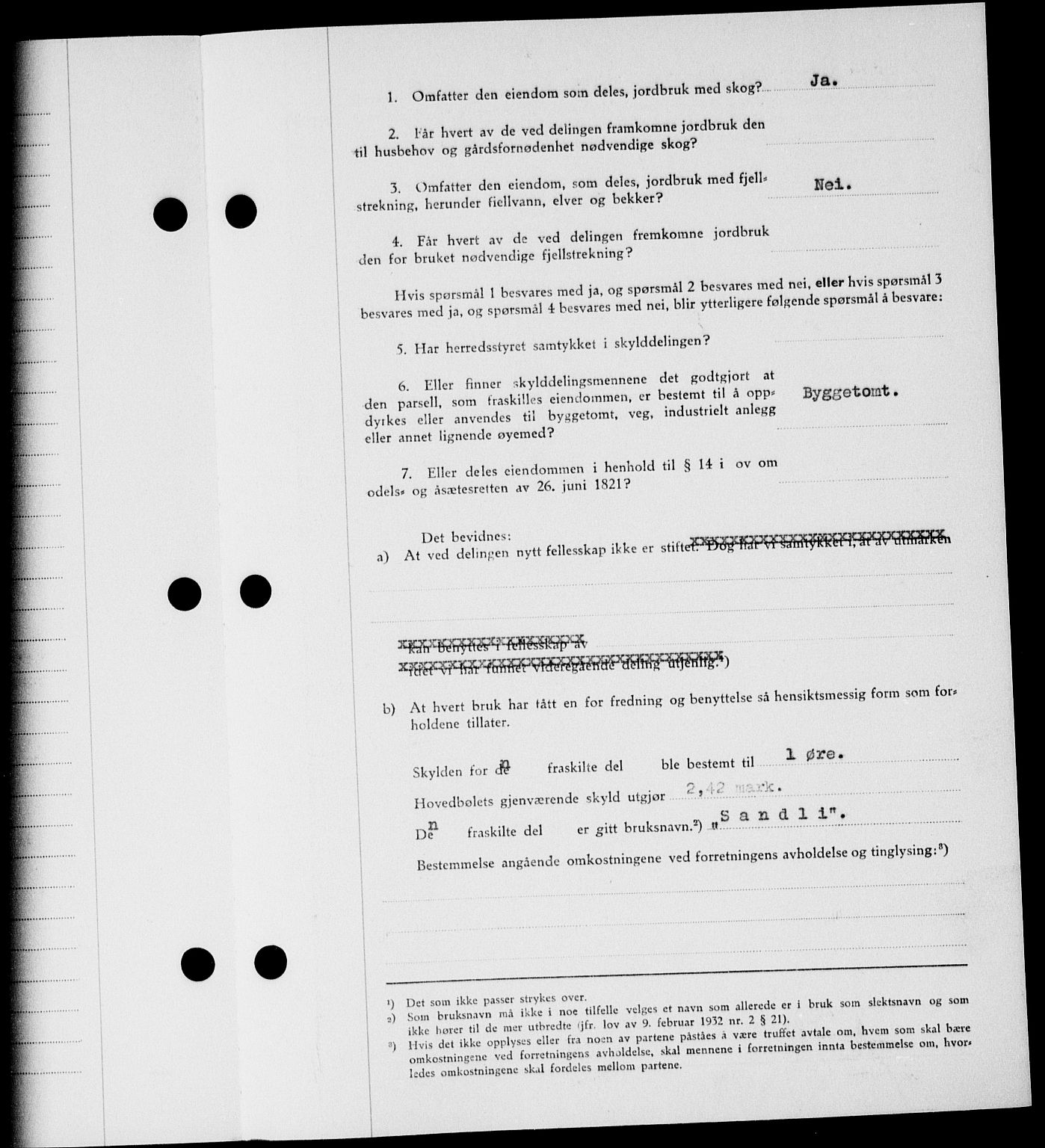 Onsøy sorenskriveri, AV/SAO-A-10474/G/Ga/Gab/L0018: Mortgage book no. II A-18, 1946-1947, Diary no: : 219/1947