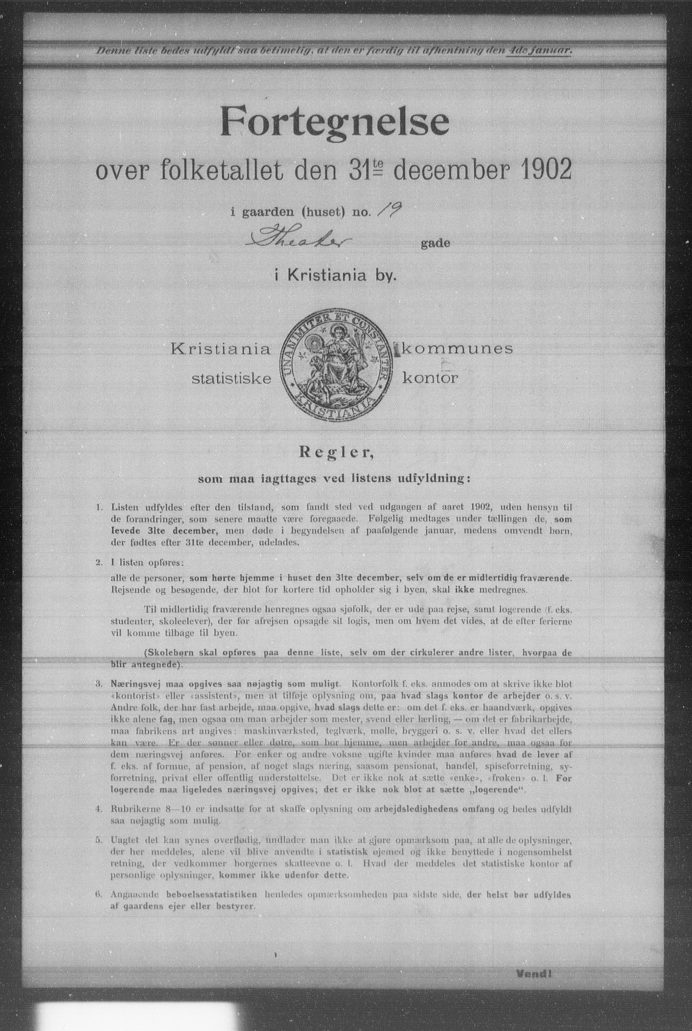 OBA, Municipal Census 1902 for Kristiania, 1902, p. 20199