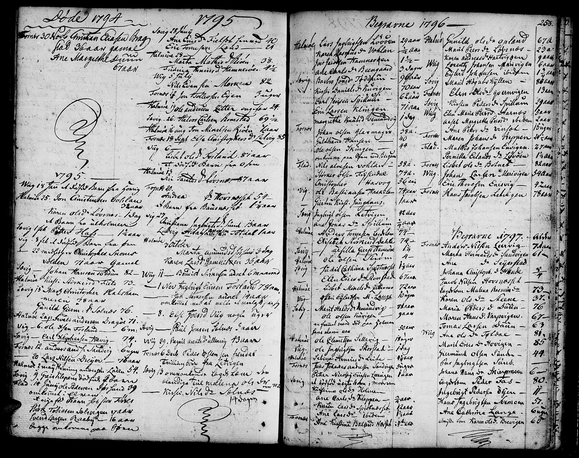 Ministerialprotokoller, klokkerbøker og fødselsregistre - Nord-Trøndelag, SAT/A-1458/773/L0608: Parish register (official) no. 773A02, 1784-1816, p. 253