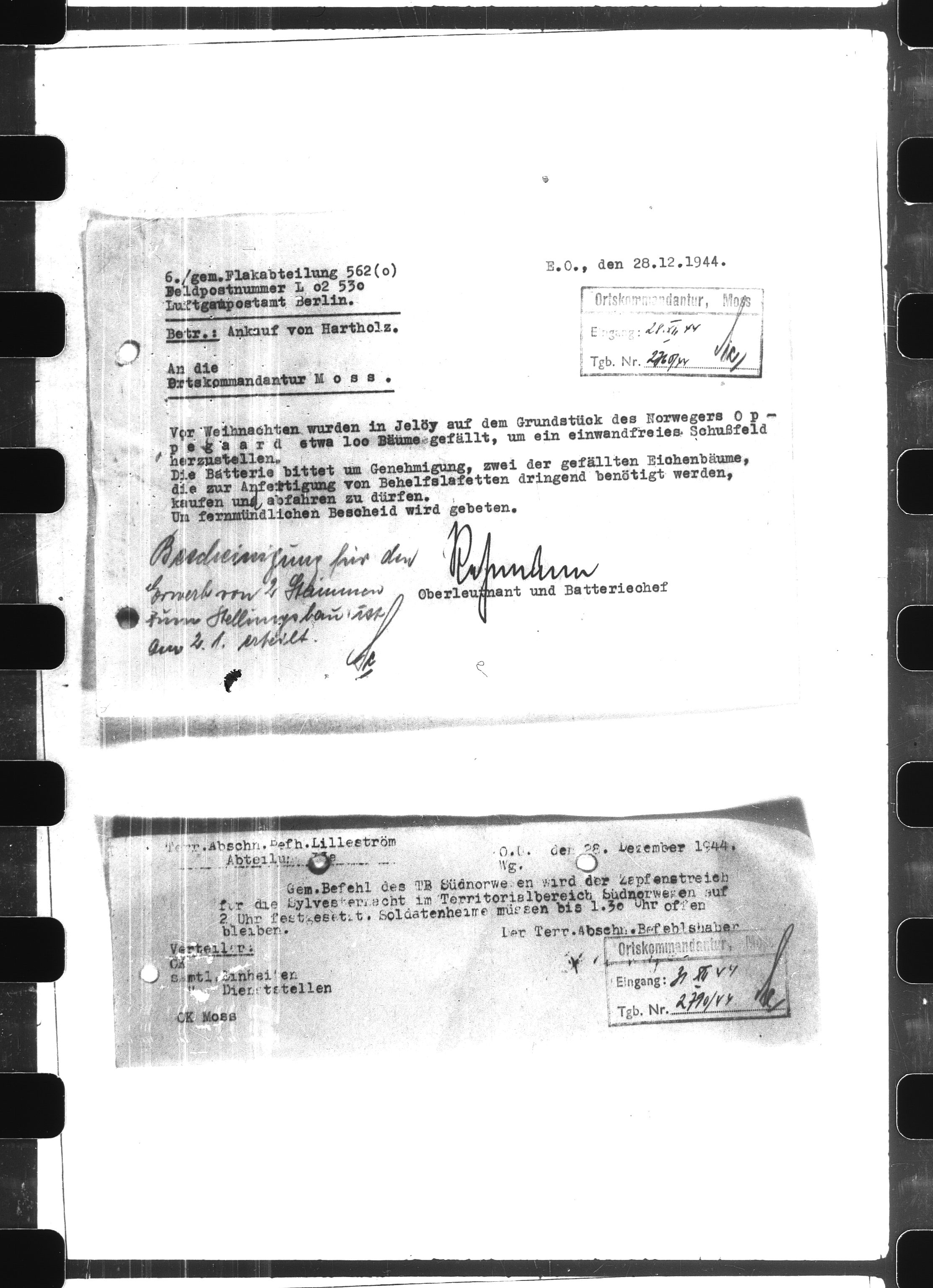 Documents Section, RA/RAFA-2200/V/L0065: Film med LMDC Serial Number., 1940-1945, p. 2