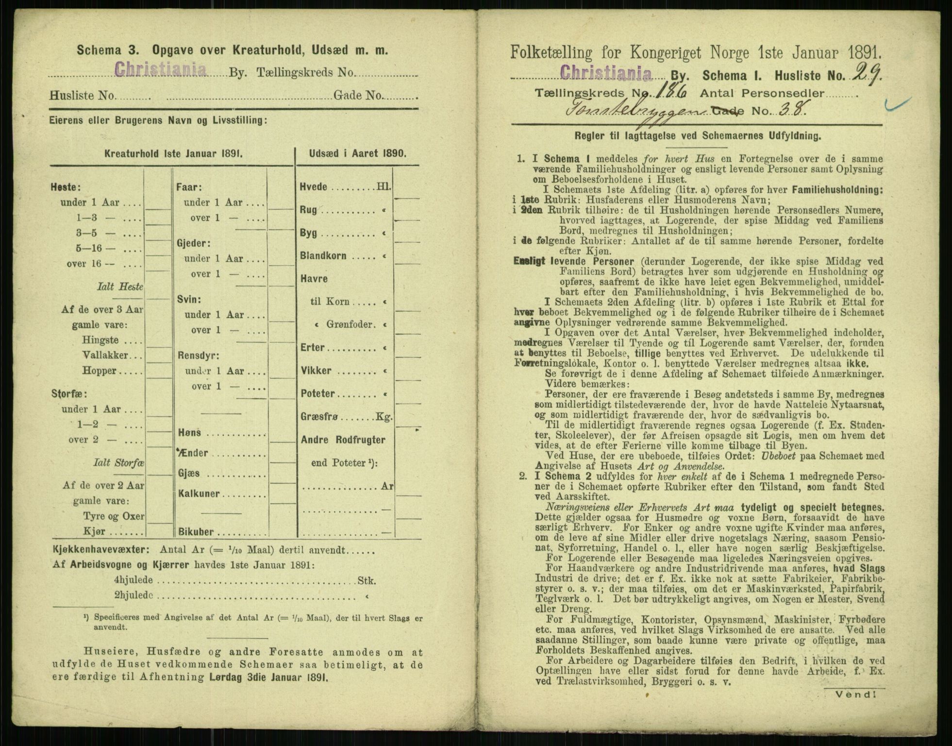 RA, 1891 census for 0301 Kristiania, 1891, p. 111396