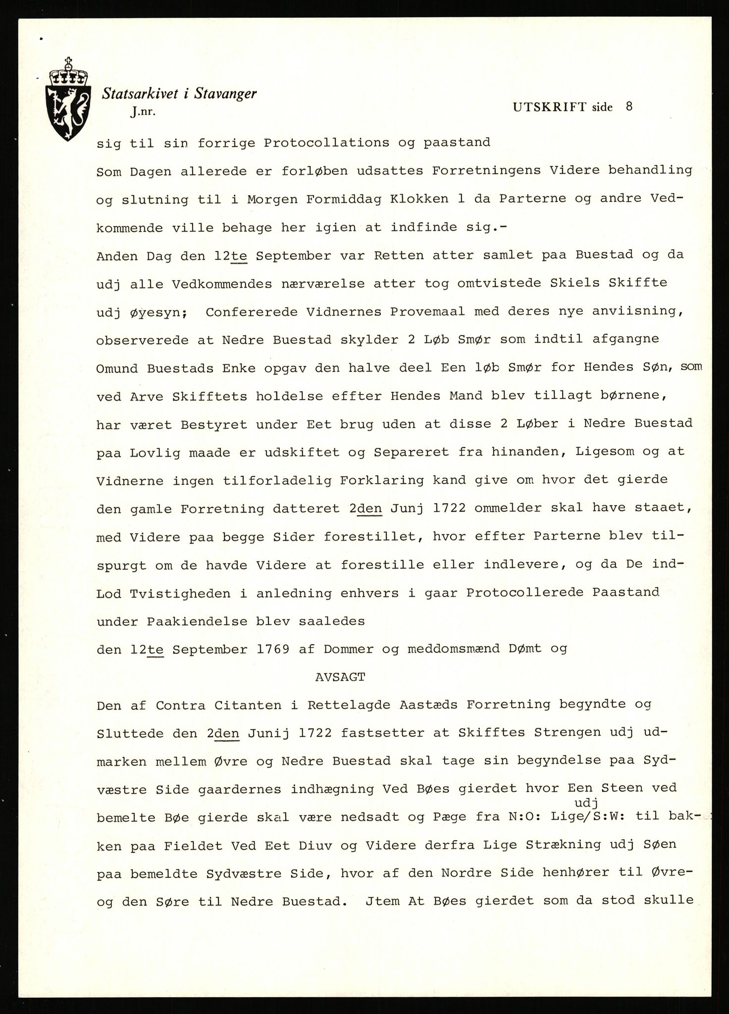 Statsarkivet i Stavanger, AV/SAST-A-101971/03/Y/Yj/L0006: Avskrifter sortert etter gårdsnavn: Bakke - Baustad, 1750-1930, p. 579