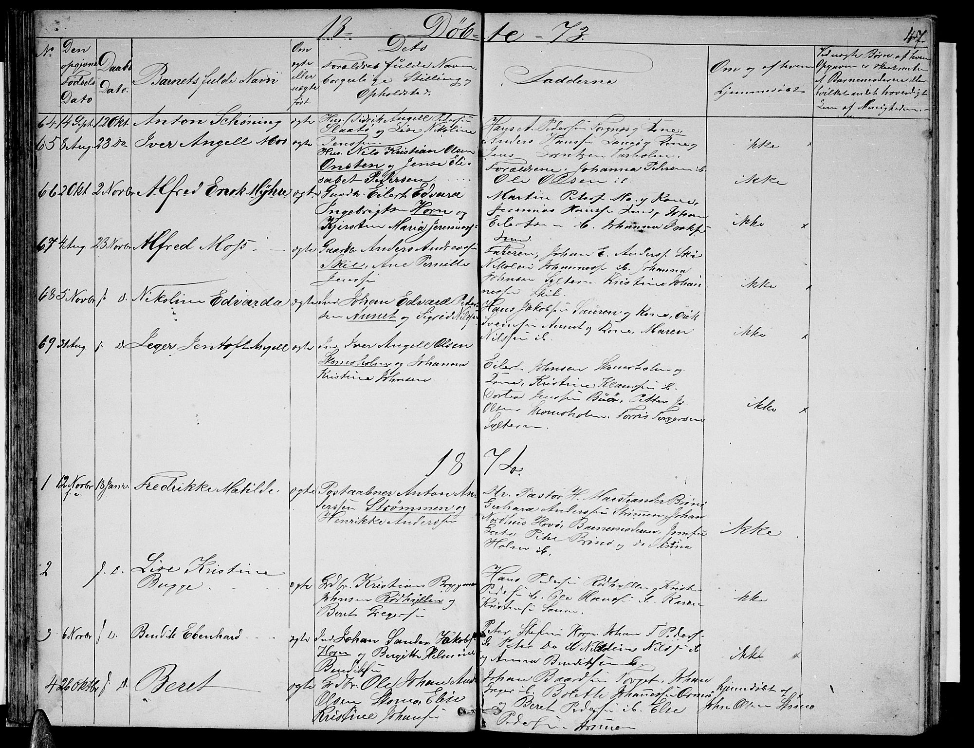 Ministerialprotokoller, klokkerbøker og fødselsregistre - Nordland, SAT/A-1459/813/L0212: Parish register (copy) no. 813C04, 1864-1886, p. 47