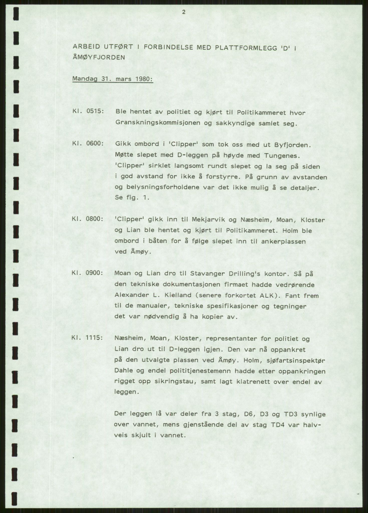Justisdepartementet, Granskningskommisjonen ved Alexander Kielland-ulykken 27.3.1980, AV/RA-S-1165/D/L0006: A Alexander L. Kielland (Doku.liste + A3-A6, A11-A13, A18-A20-A21, A23, A31 av 31)/Dykkerjournaler, 1980-1981, p. 548