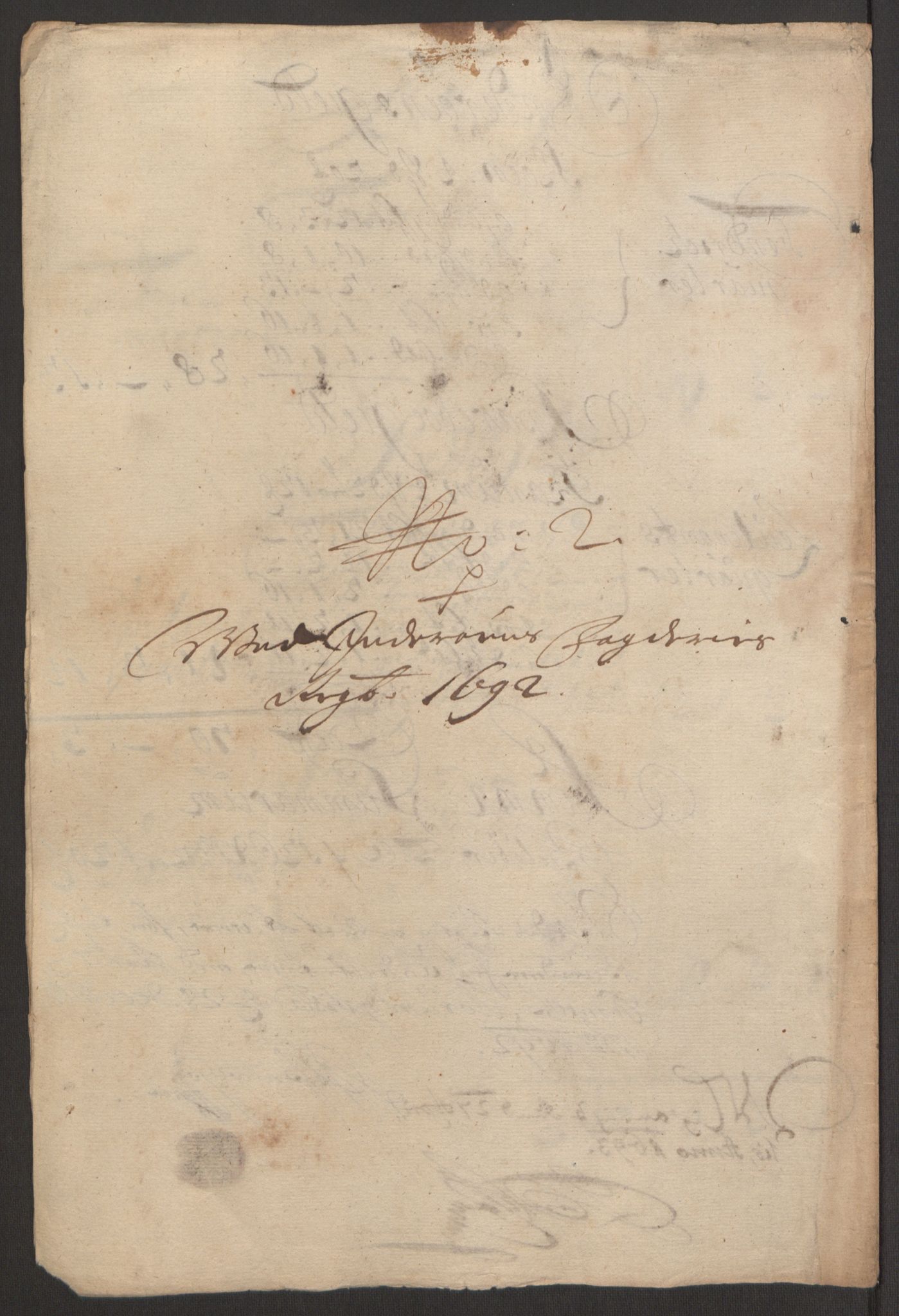 Rentekammeret inntil 1814, Reviderte regnskaper, Fogderegnskap, RA/EA-4092/R63/L4308: Fogderegnskap Inderøy, 1692-1694, p. 220