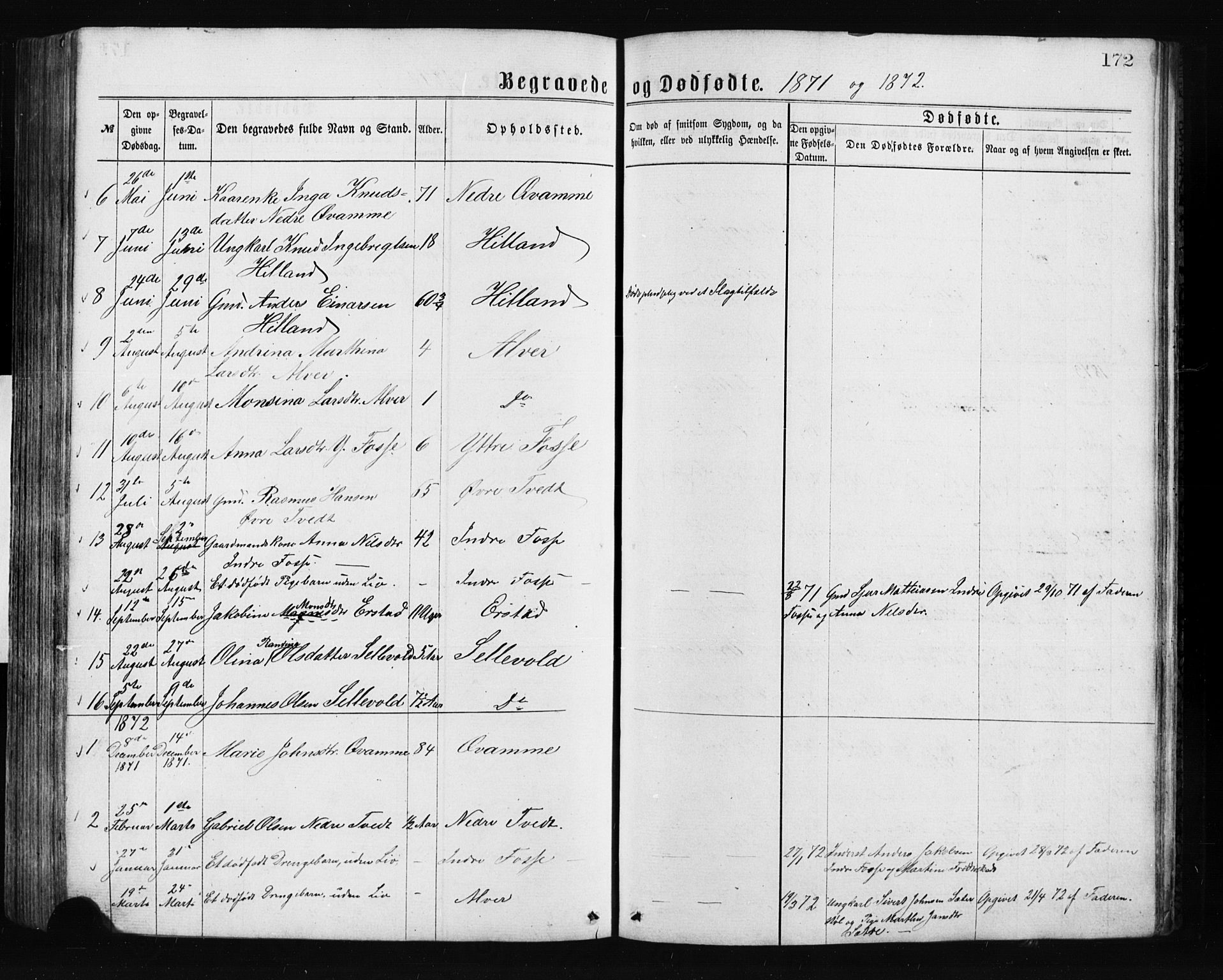 Alversund Sokneprestembete, SAB/A-73901/H/Ha/Hab: Parish register (copy) no. A 2, 1864-1905, p. 172