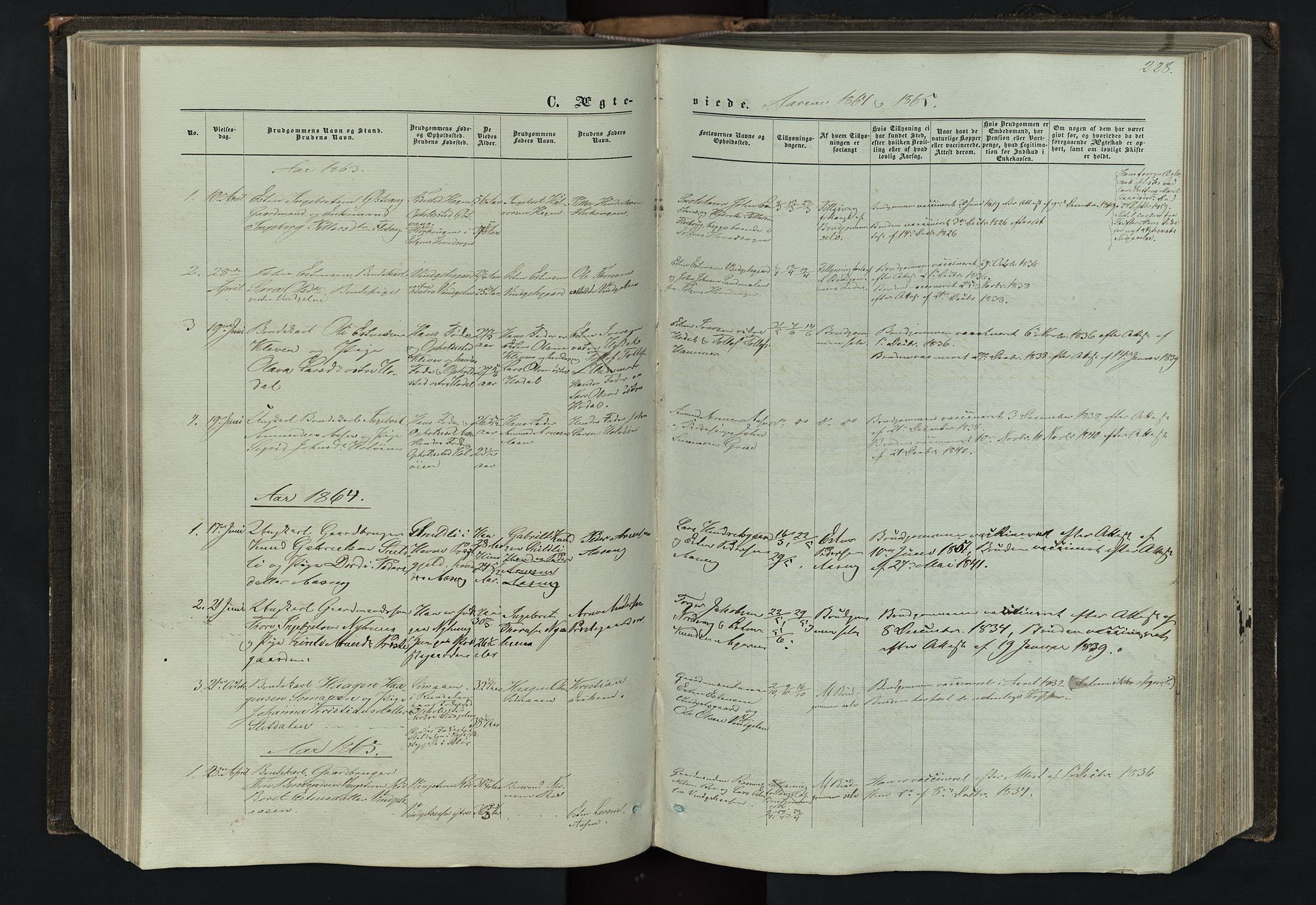 Tolga prestekontor, AV/SAH-PREST-062/L/L0005: Parish register (copy) no. 5, 1862-1893, p. 228