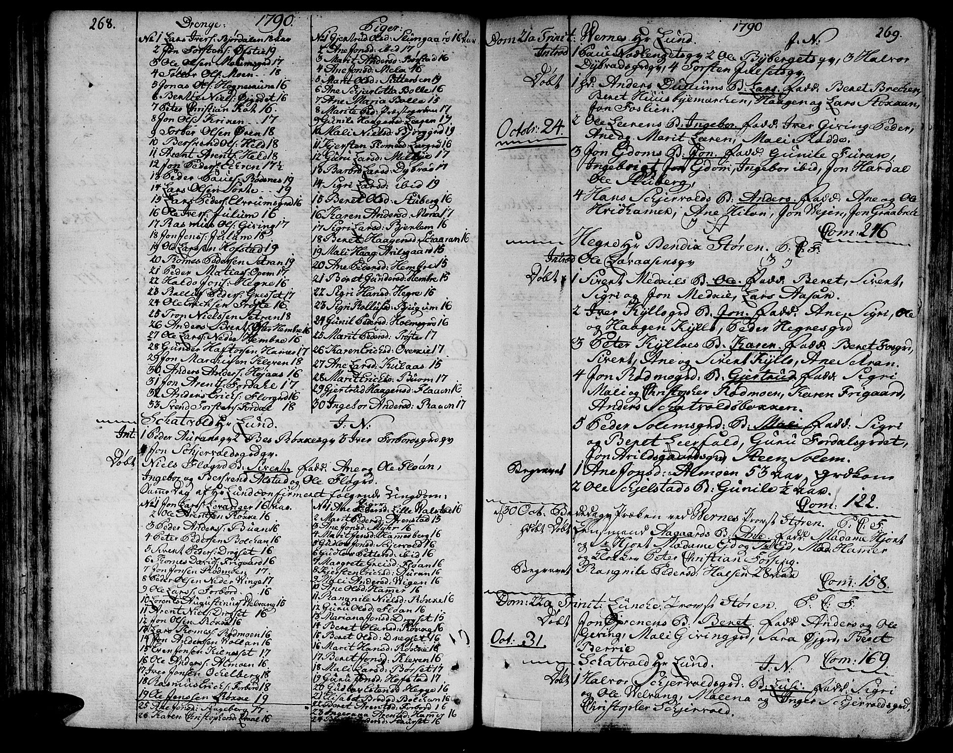 Ministerialprotokoller, klokkerbøker og fødselsregistre - Nord-Trøndelag, AV/SAT-A-1458/709/L0059: Parish register (official) no. 709A06, 1781-1797, p. 268-269