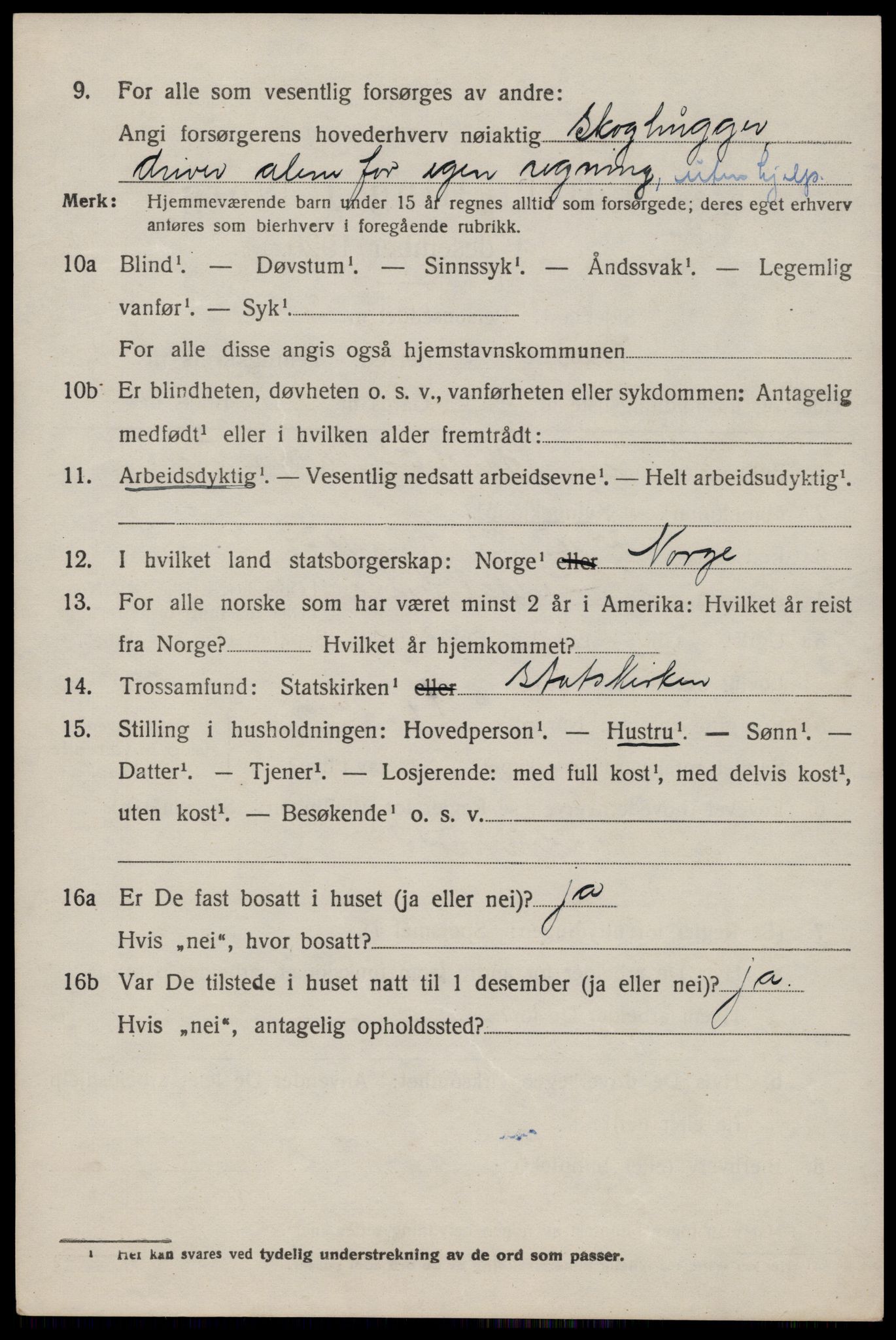 SAST, 1920 census for Suldal, 1920, p. 3235