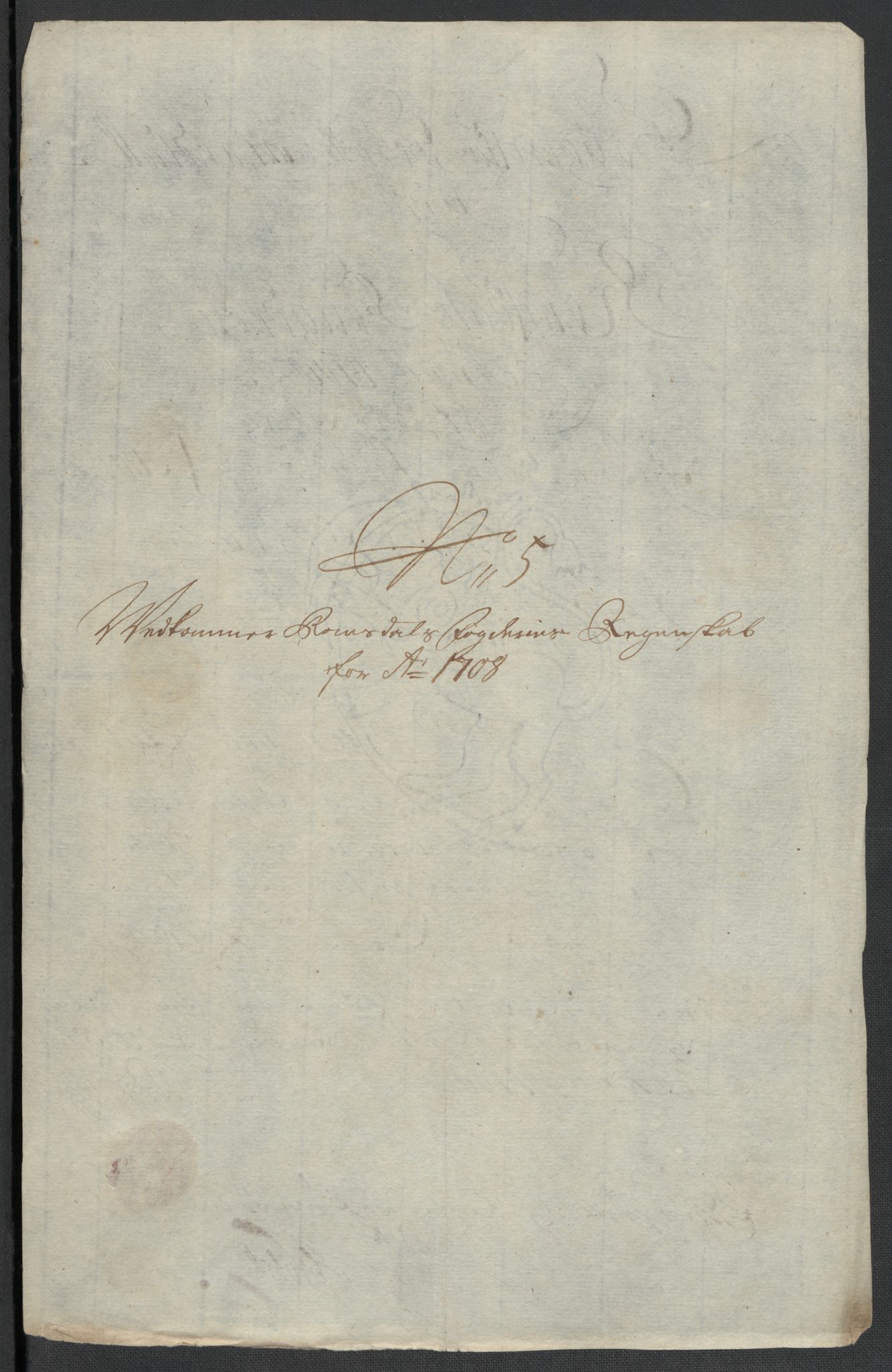 Rentekammeret inntil 1814, Reviderte regnskaper, Fogderegnskap, AV/RA-EA-4092/R55/L3658: Fogderegnskap Romsdal, 1707-1708, p. 256