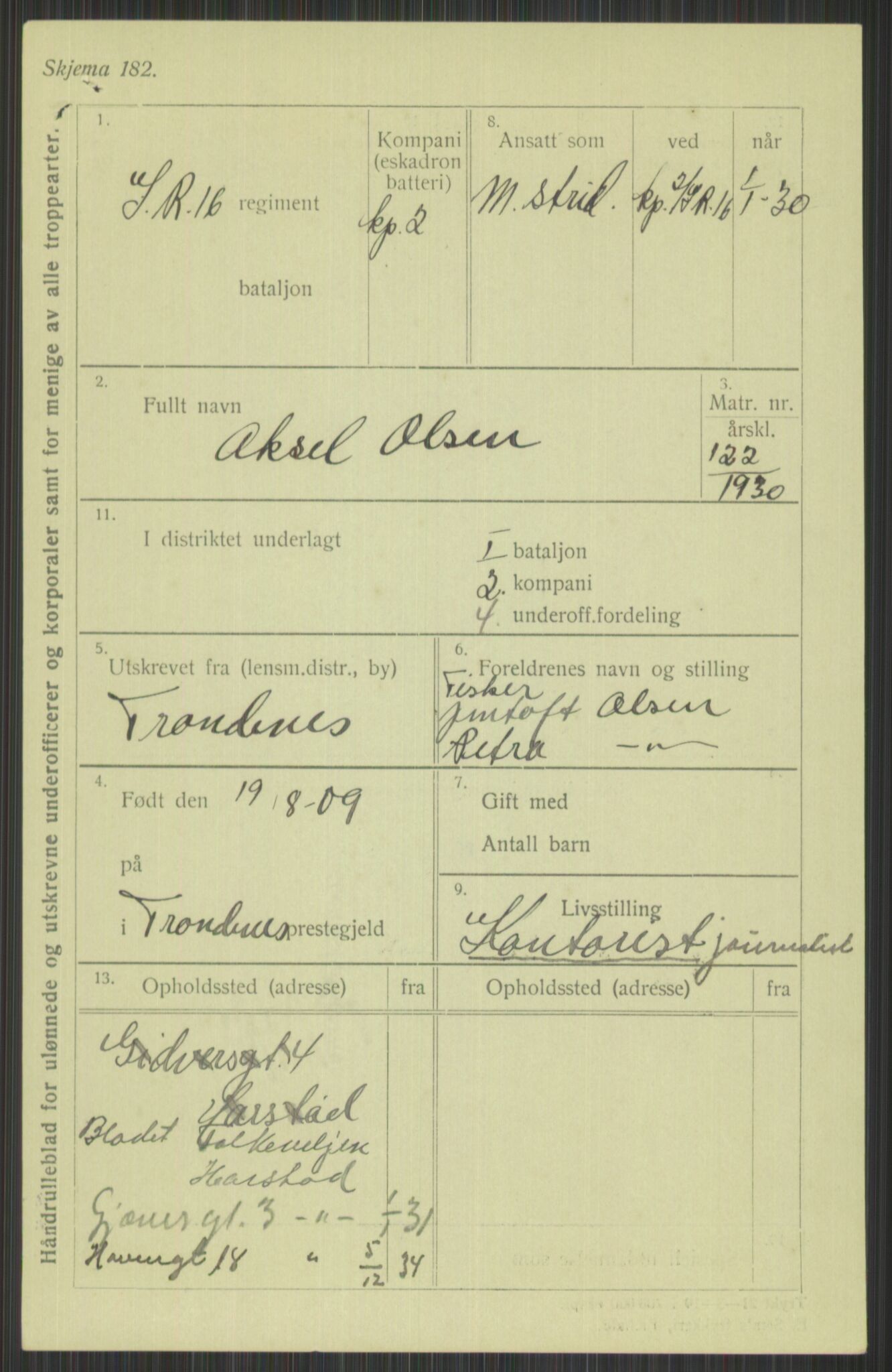 Forsvaret, Troms infanteriregiment nr. 16, AV/RA-RAFA-3146/P/Pa/L0014: Rulleblad for regimentets menige mannskaper, årsklasse 1930, 1930, p. 775