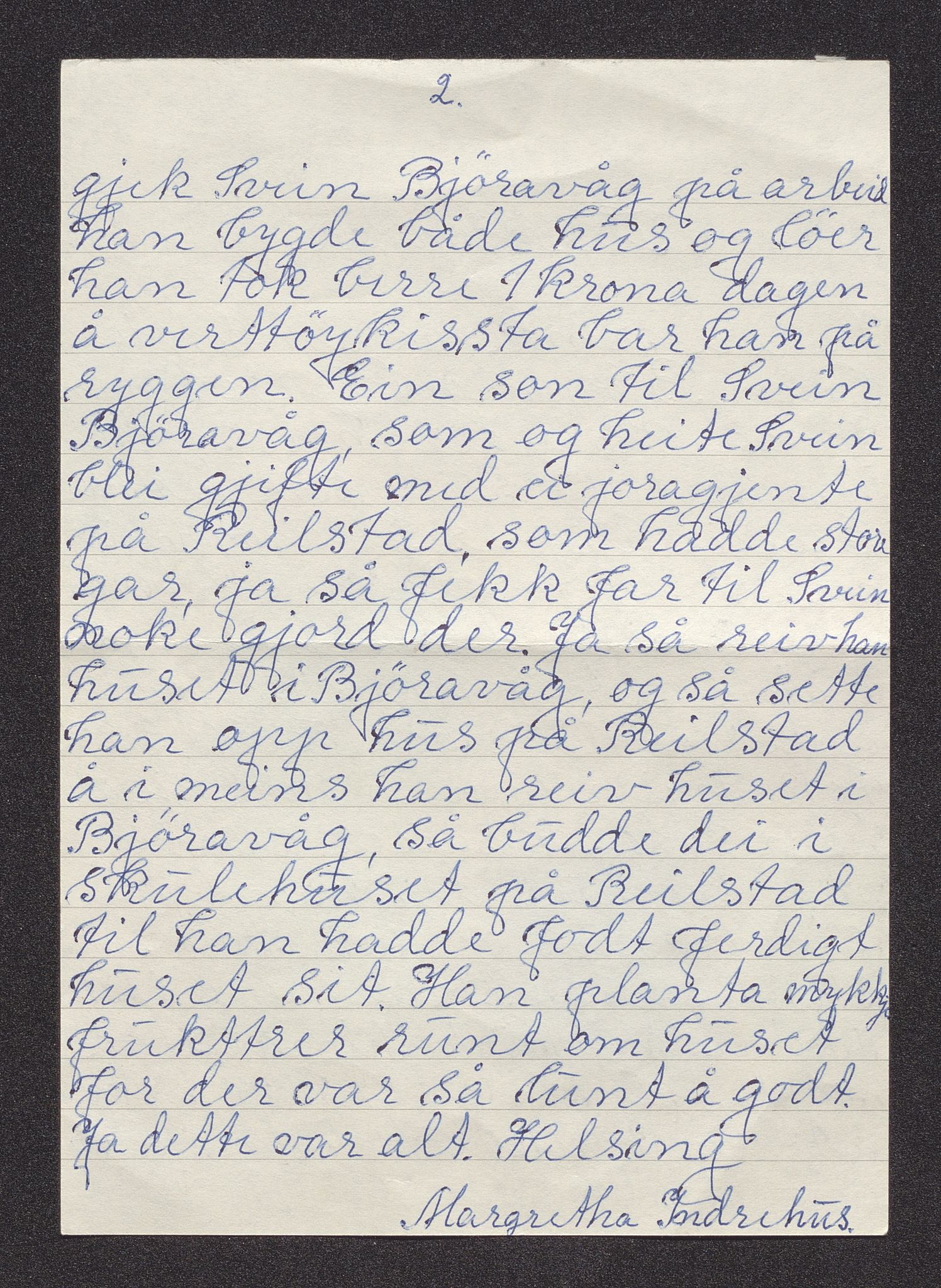 Pa 0273 - Amerikabrev fra Bjøravågen, AV/SAST-A-100411/Y/Ya/L0001: Brev, 1871-1930, p. 328