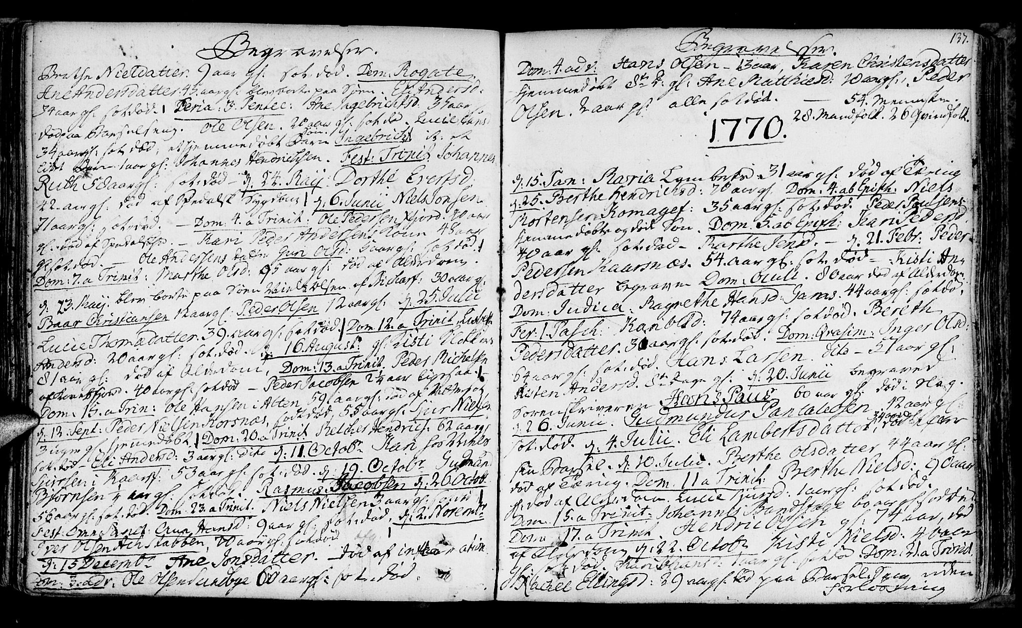 Talvik sokneprestkontor, SATØ/S-1337/H/Ha/L0004kirke: Parish register (official) no. 4, 1752-1772, p. 137