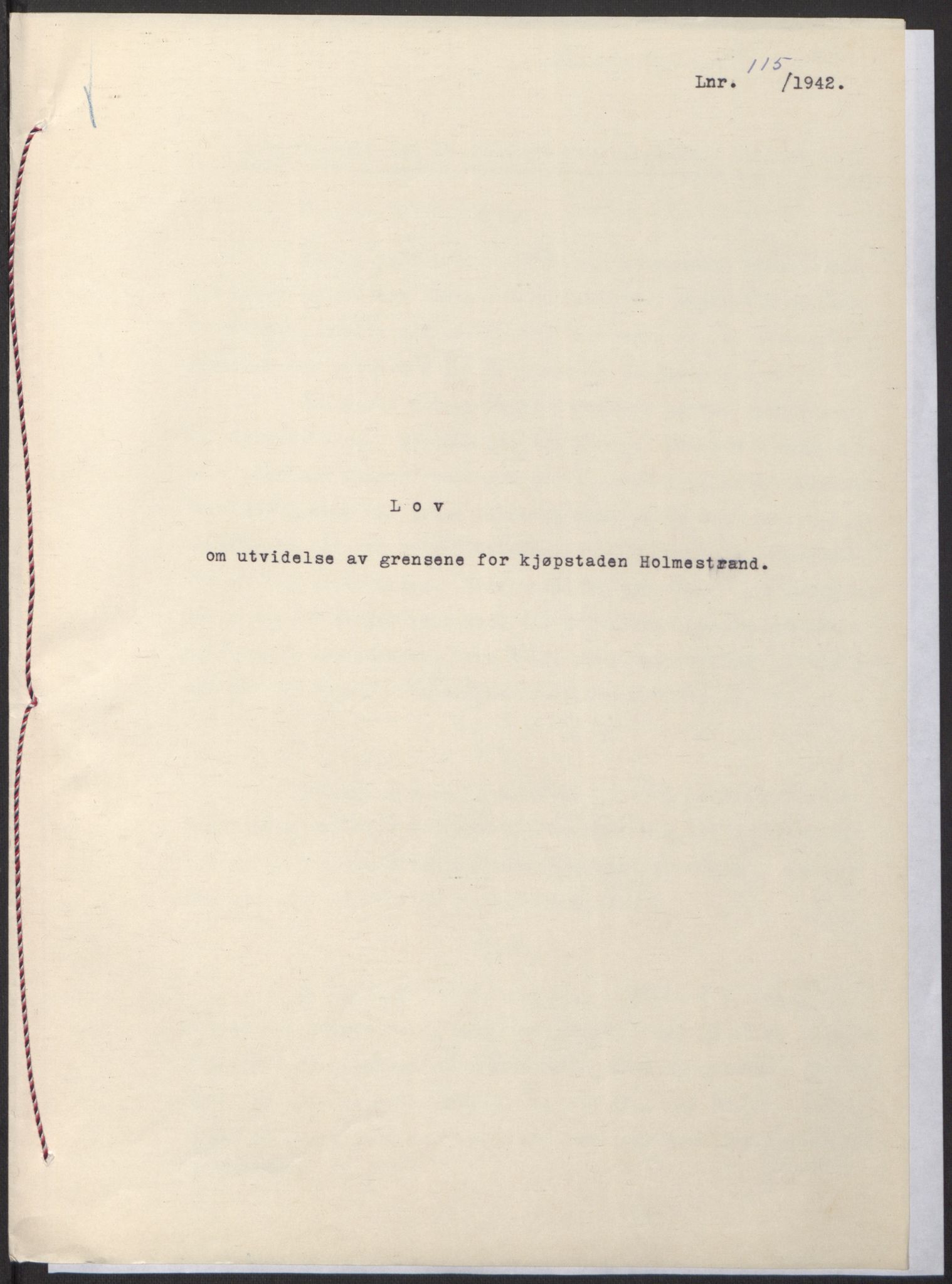 NS-administrasjonen 1940-1945 (Statsrådsekretariatet, de kommisariske statsråder mm), RA/S-4279/D/Db/L0097: Lover I, 1942, p. 344