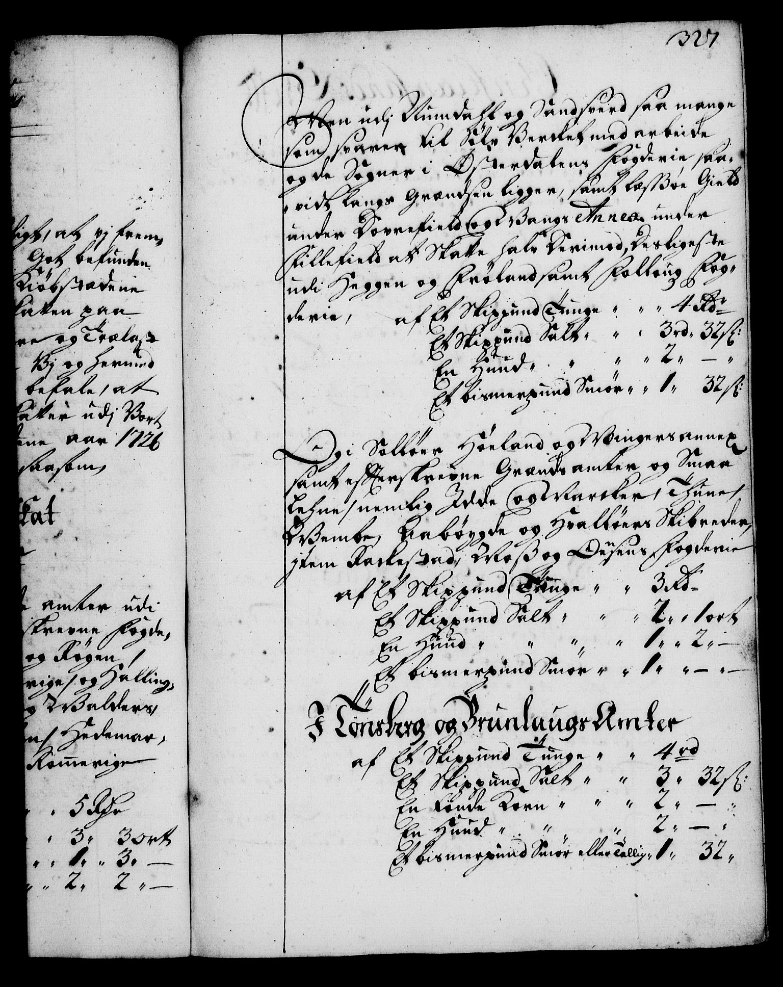 Rentekammeret, Kammerkanselliet, RA/EA-3111/G/Gg/Gga/L0002: Norsk ekspedisjonsprotokoll med register (merket RK 53.2), 1723-1727, p. 327