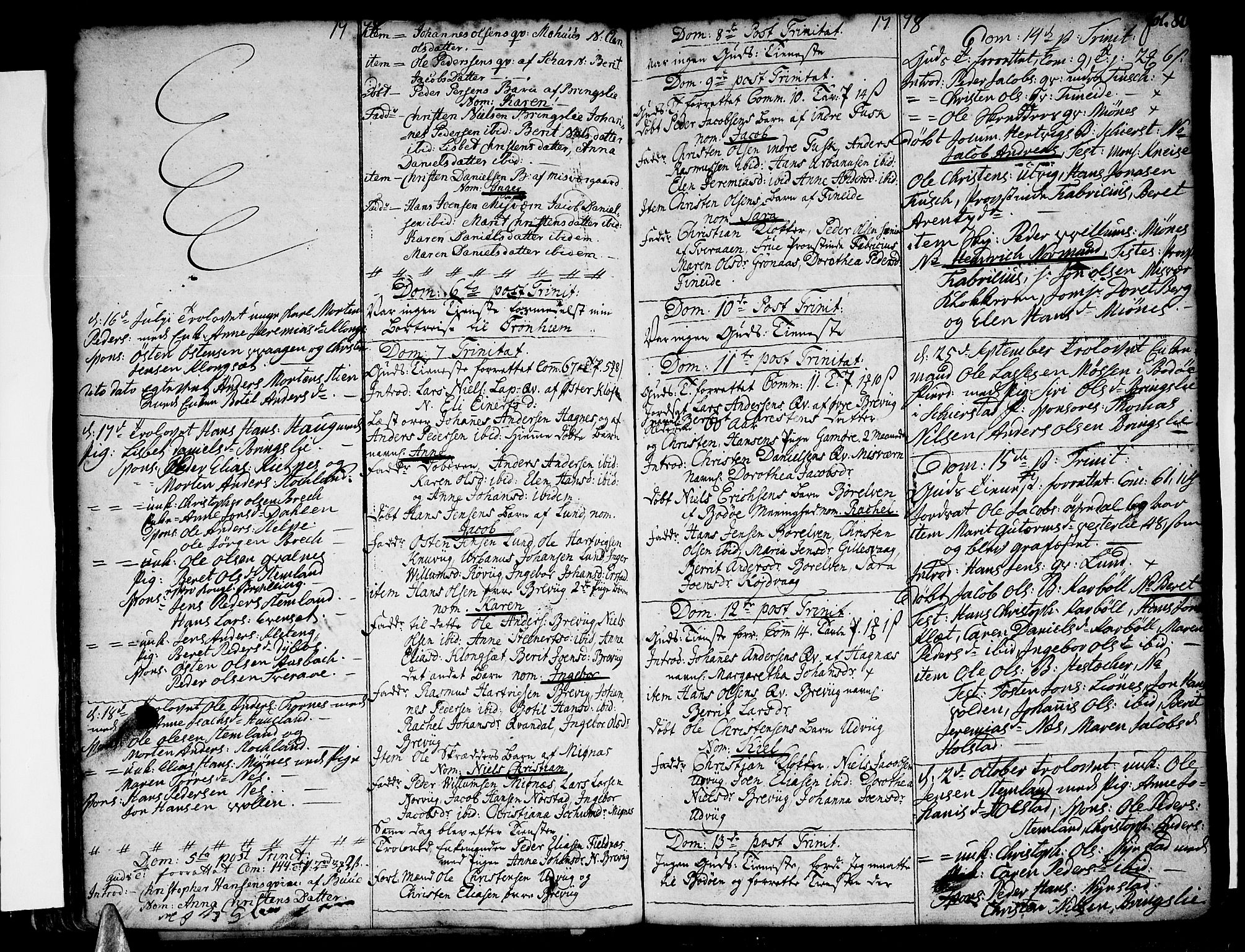 Ministerialprotokoller, klokkerbøker og fødselsregistre - Nordland, AV/SAT-A-1459/852/L0735: Parish register (official) no. 852A05, 1762-1820, p. 80
