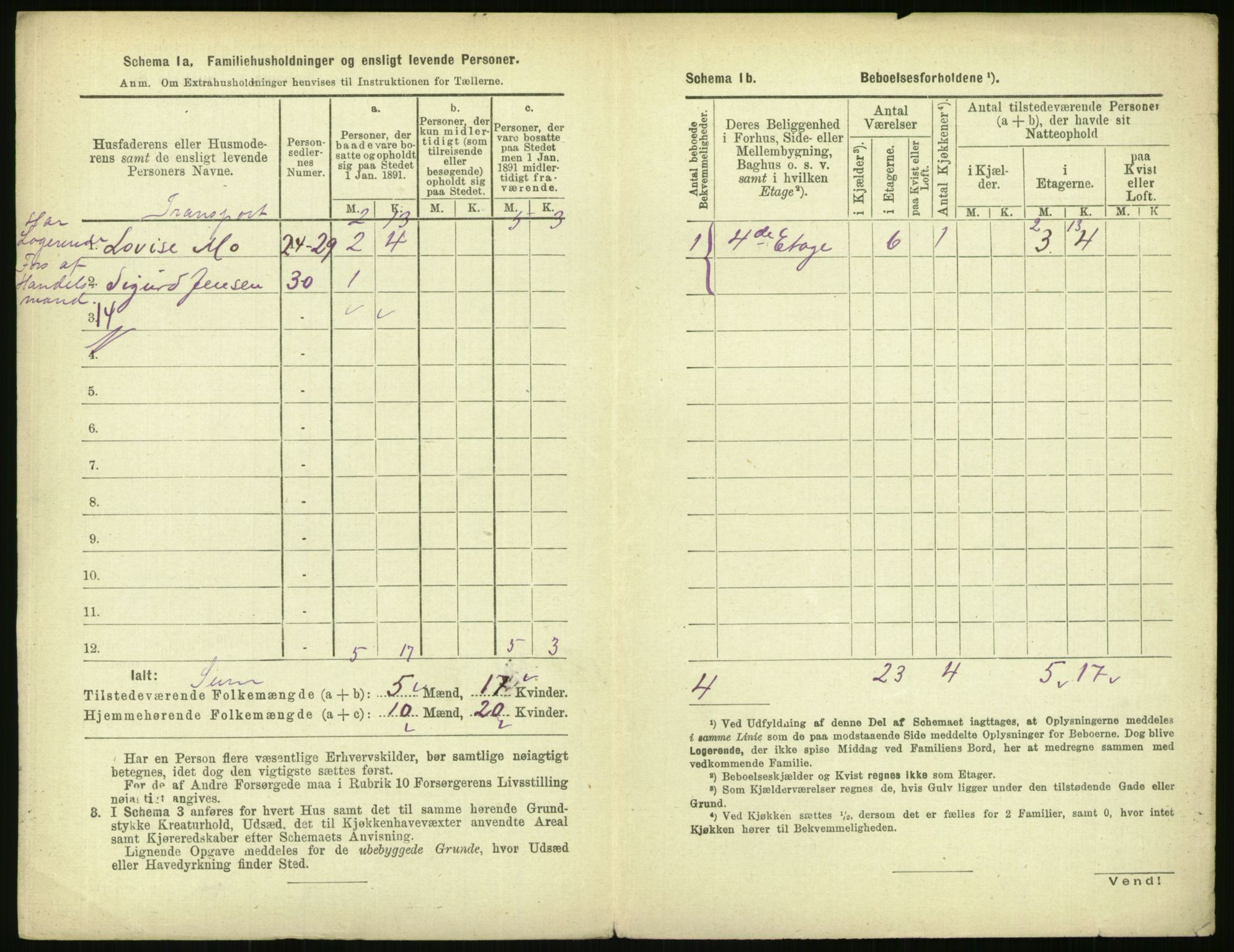 RA, 1891 census for 0301 Kristiania, 1891, p. 45976