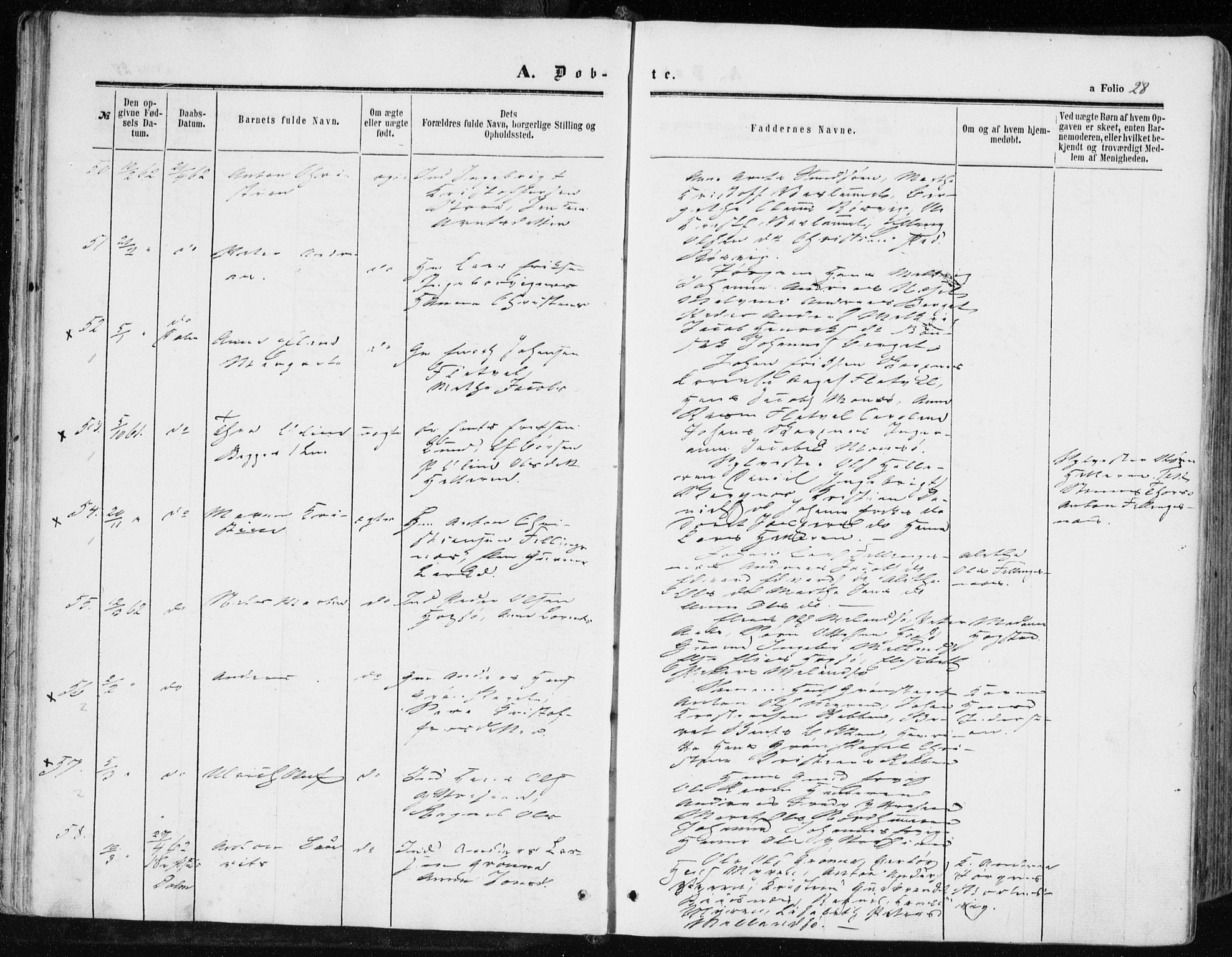 Ministerialprotokoller, klokkerbøker og fødselsregistre - Sør-Trøndelag, AV/SAT-A-1456/634/L0531: Parish register (official) no. 634A07, 1861-1870, p. 28