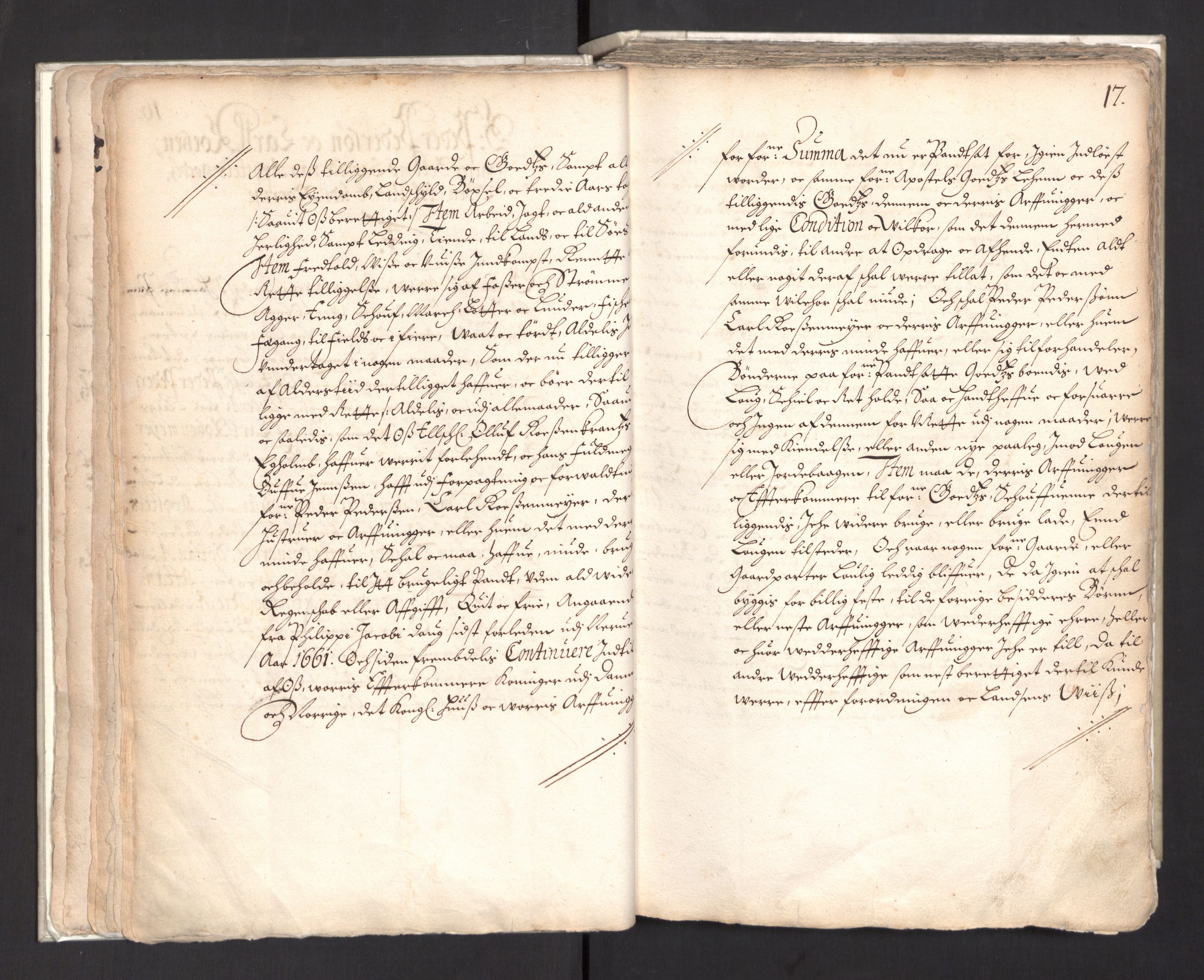 Rentekammeret, Kammerkanselliet, AV/RA-EA-3111/G/Gg/Ggj/Ggja/L0003: Skjøtebok Oa (13), 1661-1669, p. 21