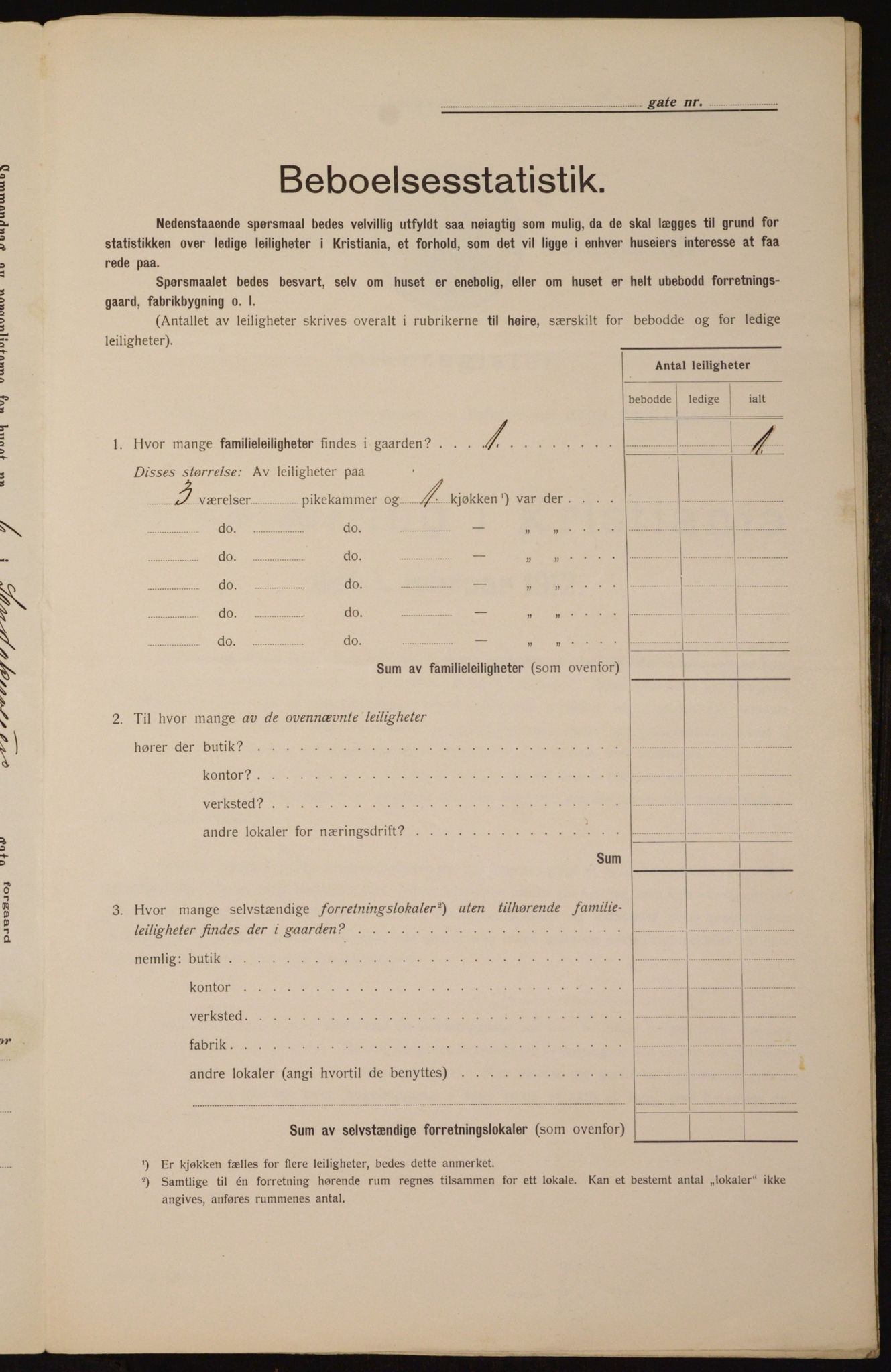 OBA, Municipal Census 1912 for Kristiania, 1912, p. 86913