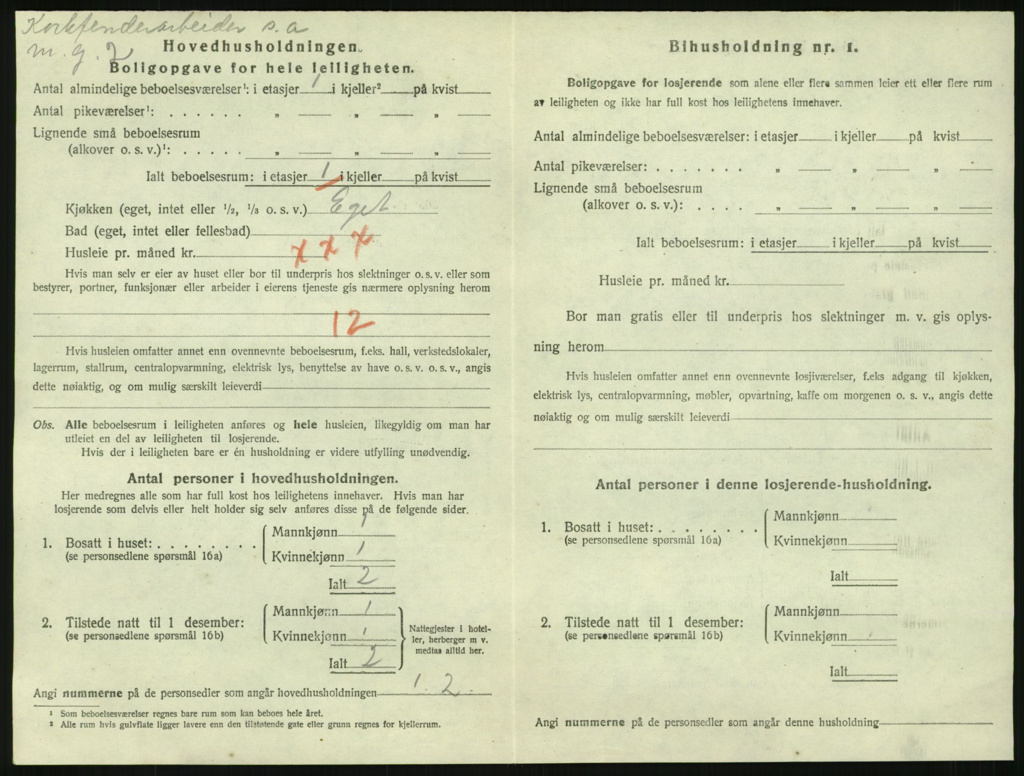 SAKO, 1920 census for Kragerø, 1920, p. 4376