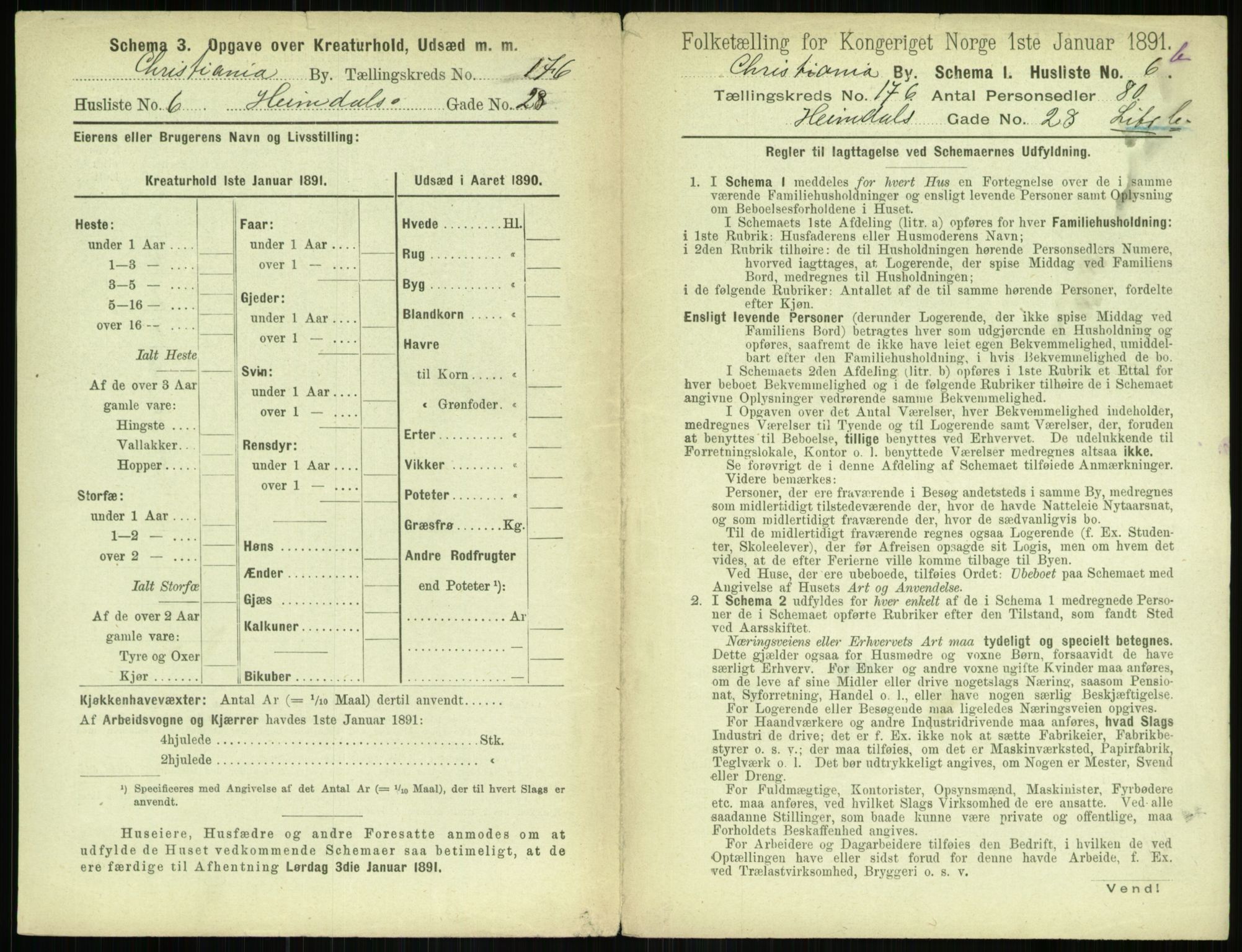 RA, 1891 census for 0301 Kristiania, 1891, p. 105577