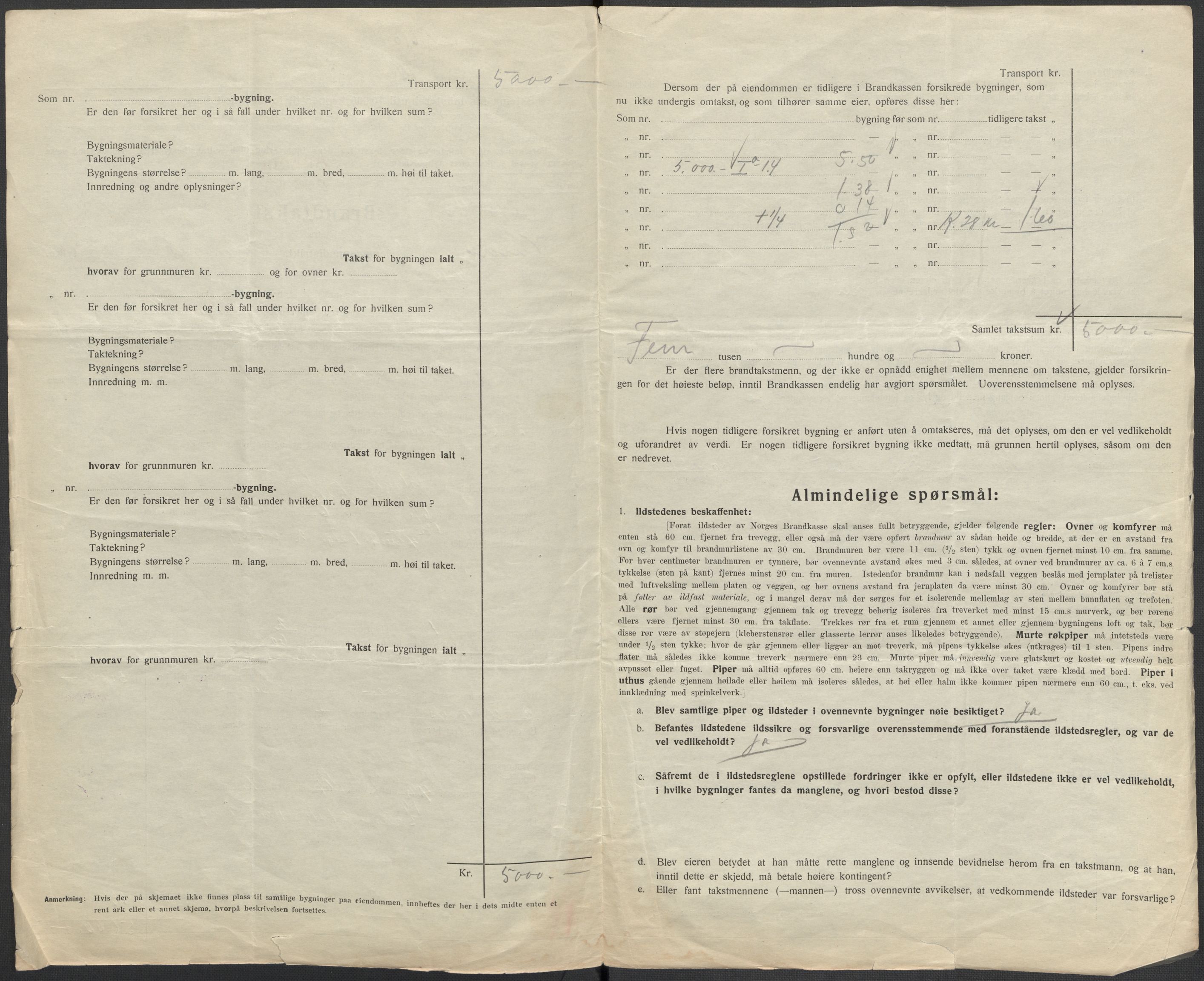 Norges Brannkasse, AV/RA-S-1549/E/Eu/L0018: Branntakster for Vardø by, 1884-1955, p. 275