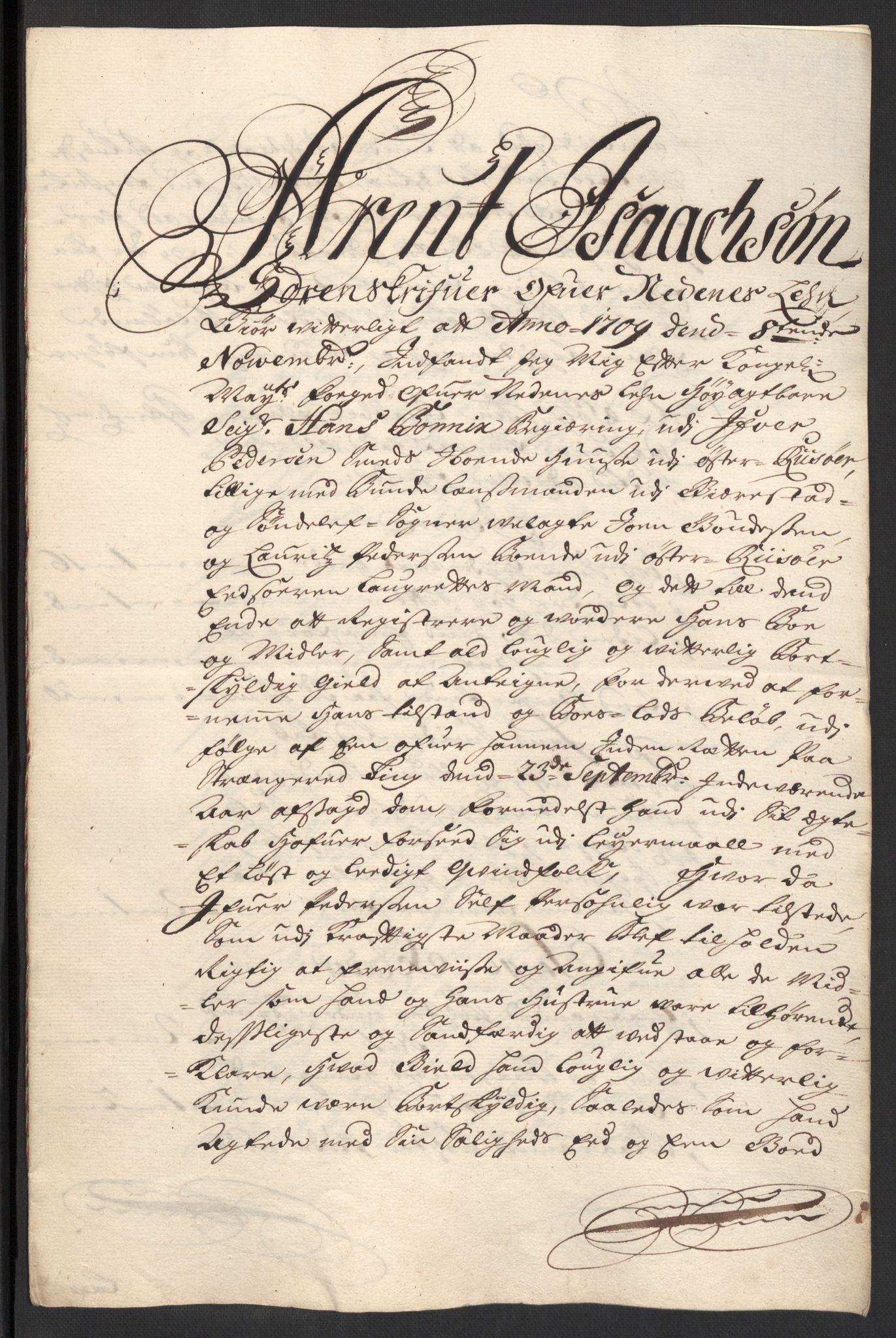 Rentekammeret inntil 1814, Reviderte regnskaper, Fogderegnskap, AV/RA-EA-4092/R39/L2318: Fogderegnskap Nedenes, 1706-1709, p. 453