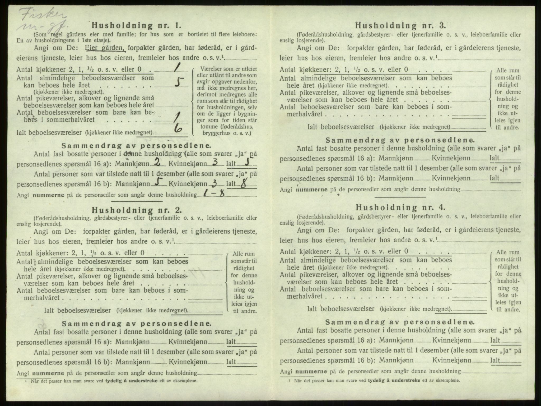 SAB, 1920 census for Sør-Vågsøy, 1920, p. 543