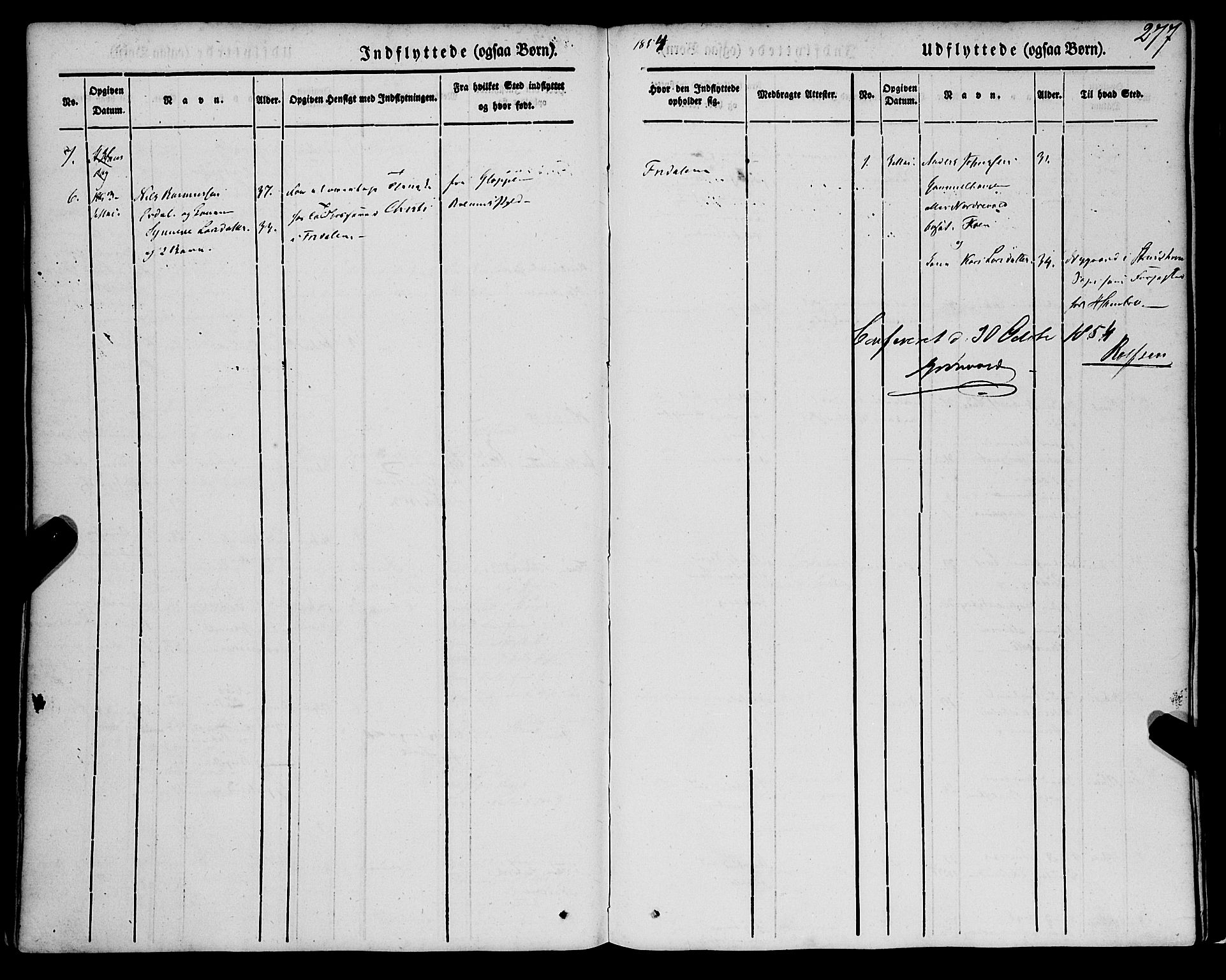 St. Jørgens hospital og Årstad sokneprestembete, SAB/A-99934: Parish register (official) no. A 4, 1844-1863, p. 277