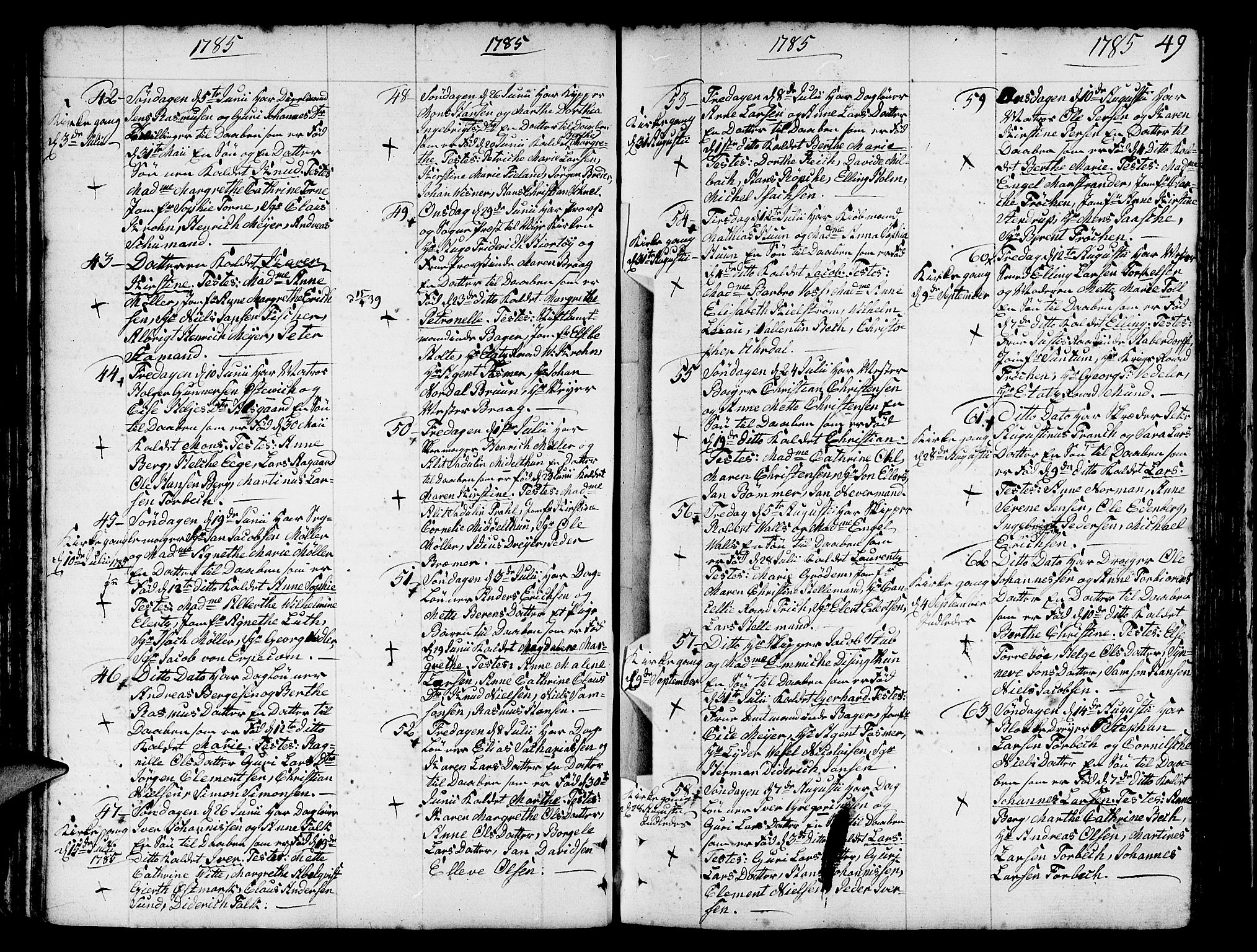 Nykirken Sokneprestembete, SAB/A-77101/H/Haa/L0005: Parish register (official) no. A 5, 1775-1808, p. 49