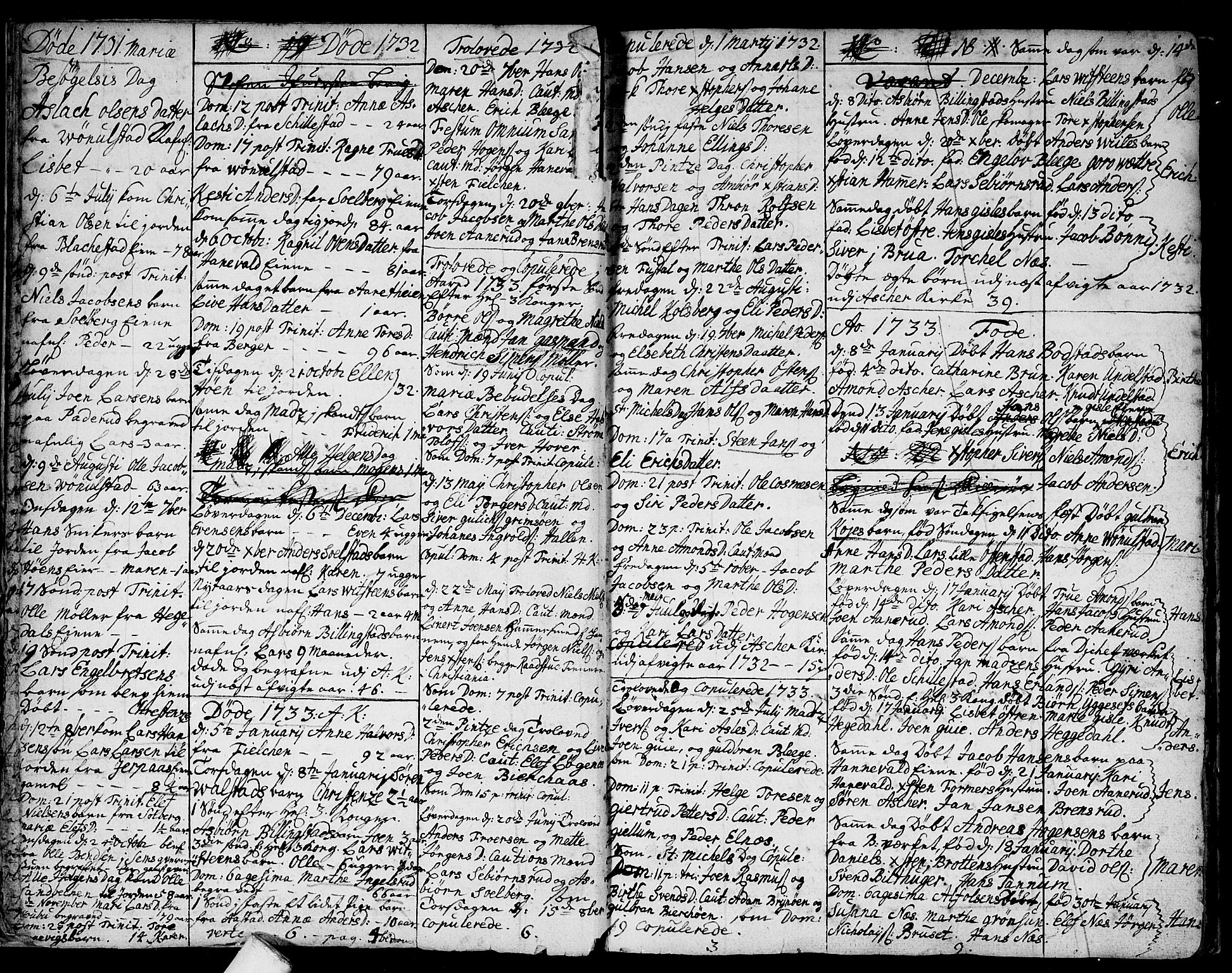 Asker prestekontor Kirkebøker, AV/SAO-A-10256a/F/Fa/L0001: Parish register (official) no. I 1, 1726-1744, p. 8