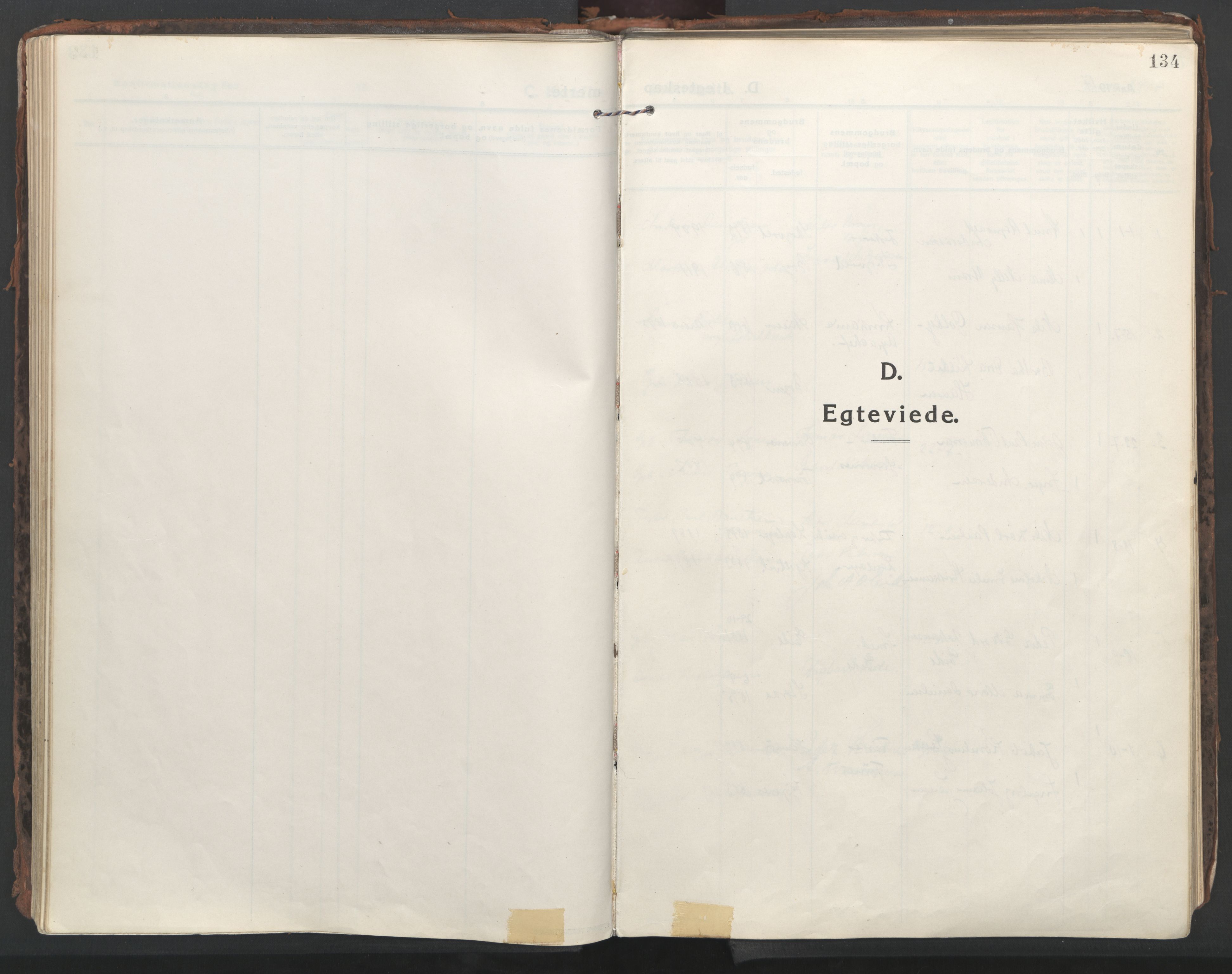 Ministerialprotokoller, klokkerbøker og fødselsregistre - Nordland, SAT/A-1459/861/L0872: Parish register (official) no. 861A07, 1915-1924, p. 134