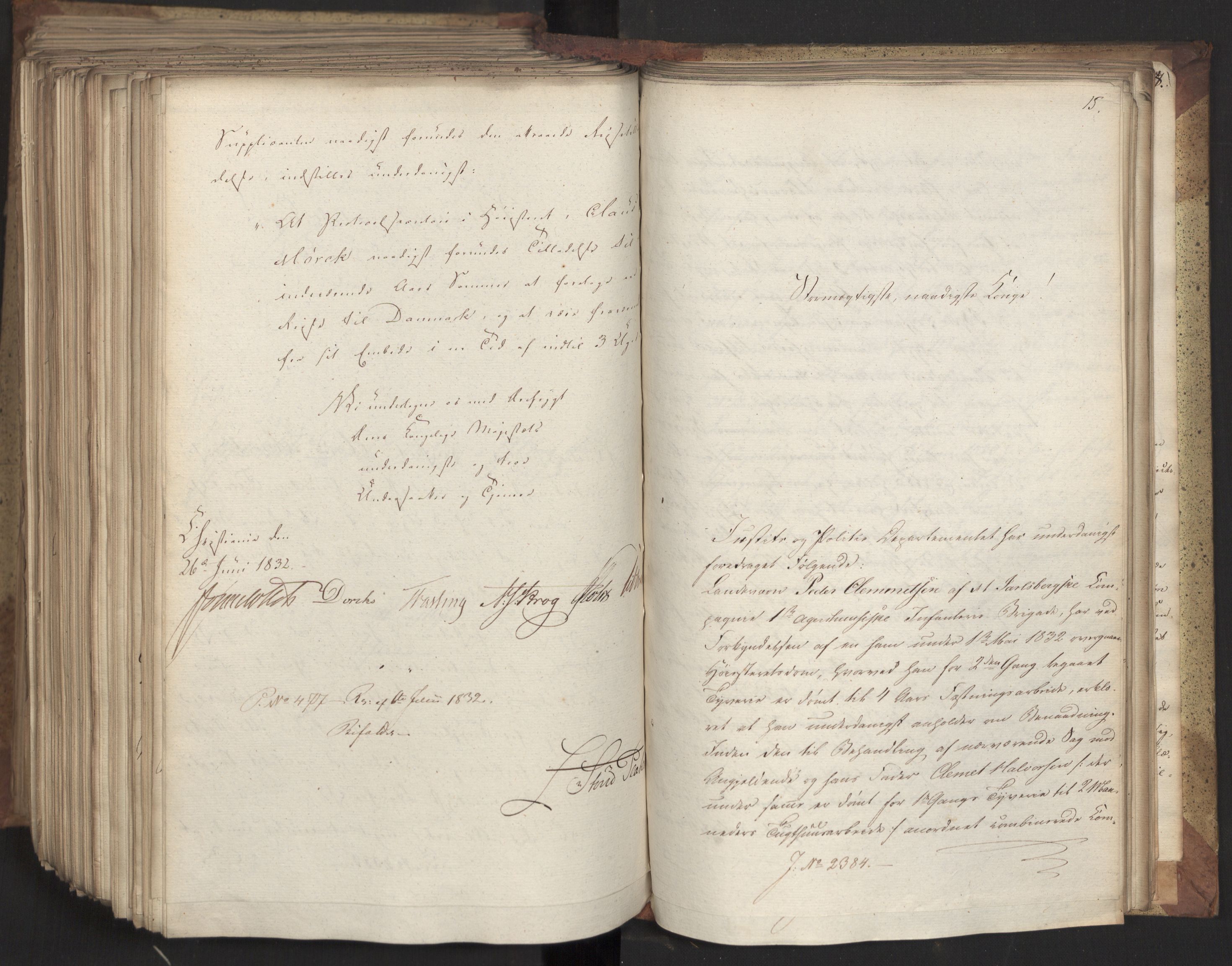 Statsrådsavdelingen i Stockholm, AV/RA-S-1003/D/Da/L0078: Regjeringsinnstillinger nr. 2260-2399, 1832, p. 468