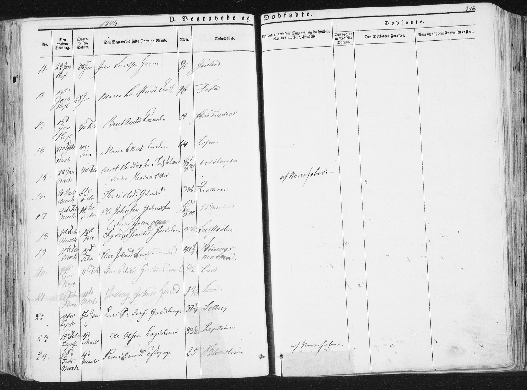 Ministerialprotokoller, klokkerbøker og fødselsregistre - Sør-Trøndelag, SAT/A-1456/691/L1074: Parish register (official) no. 691A06, 1842-1852, p. 346