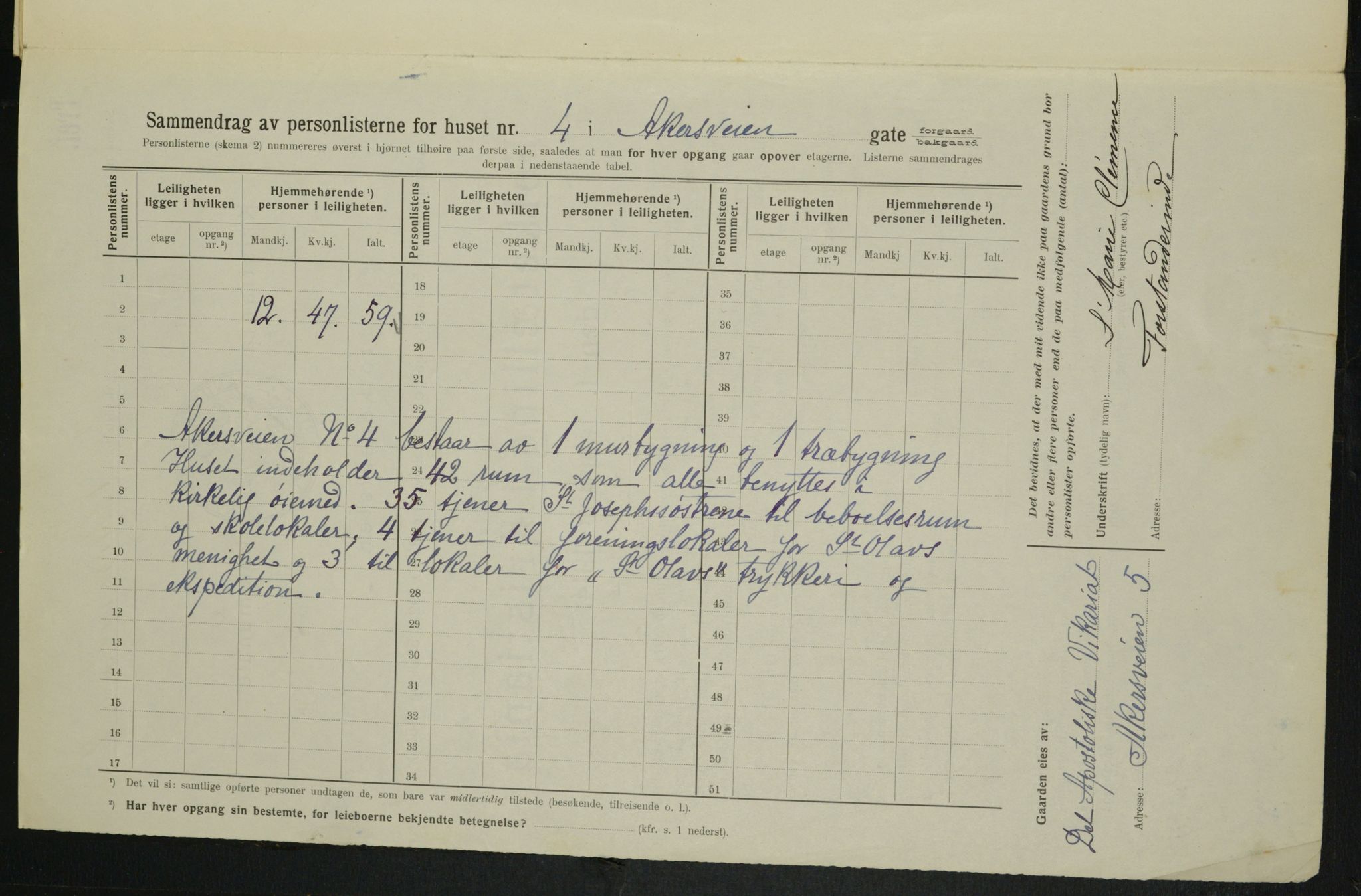 OBA, Municipal Census 1914 for Kristiania, 1914, p. 799