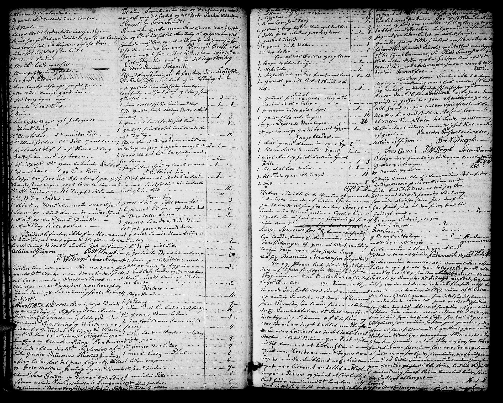 Aker sorenskriveri, AV/SAO-A-10895/H/Hb/L0013a: Skifteprotokoll, 1770-1780, p. 21b-22a