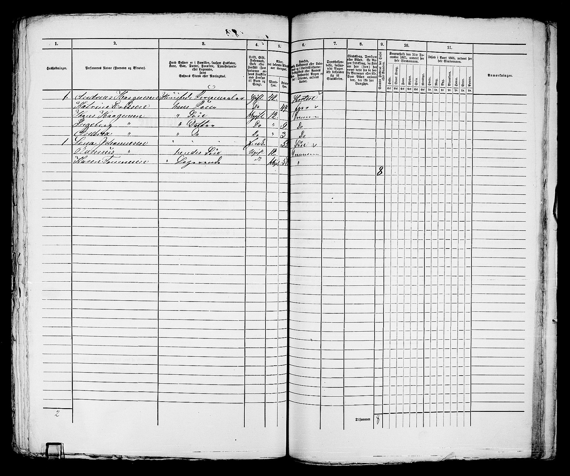 RA, 1865 census for Strømsø in Drammen, 1865, p. 378