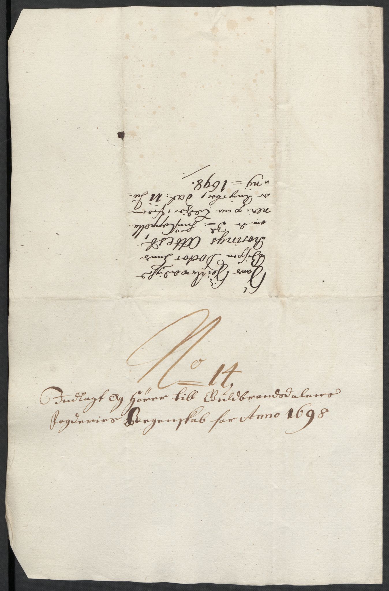 Rentekammeret inntil 1814, Reviderte regnskaper, Fogderegnskap, AV/RA-EA-4092/R17/L1171: Fogderegnskap Gudbrandsdal, 1698, p. 148